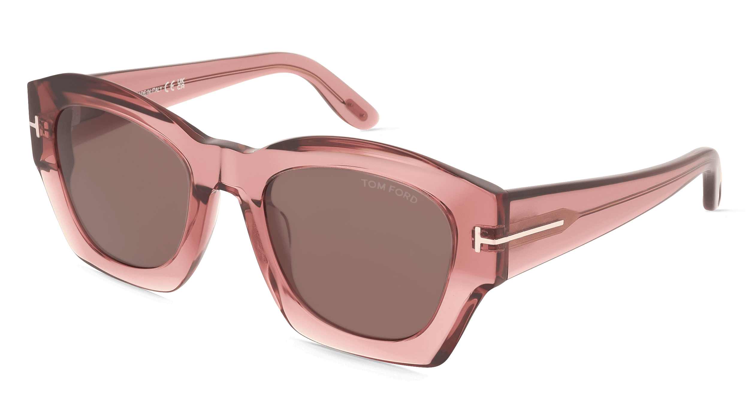 Tom Ford FT1083 GUILLIANA Unisex Zonnebril, Pink glanzend
