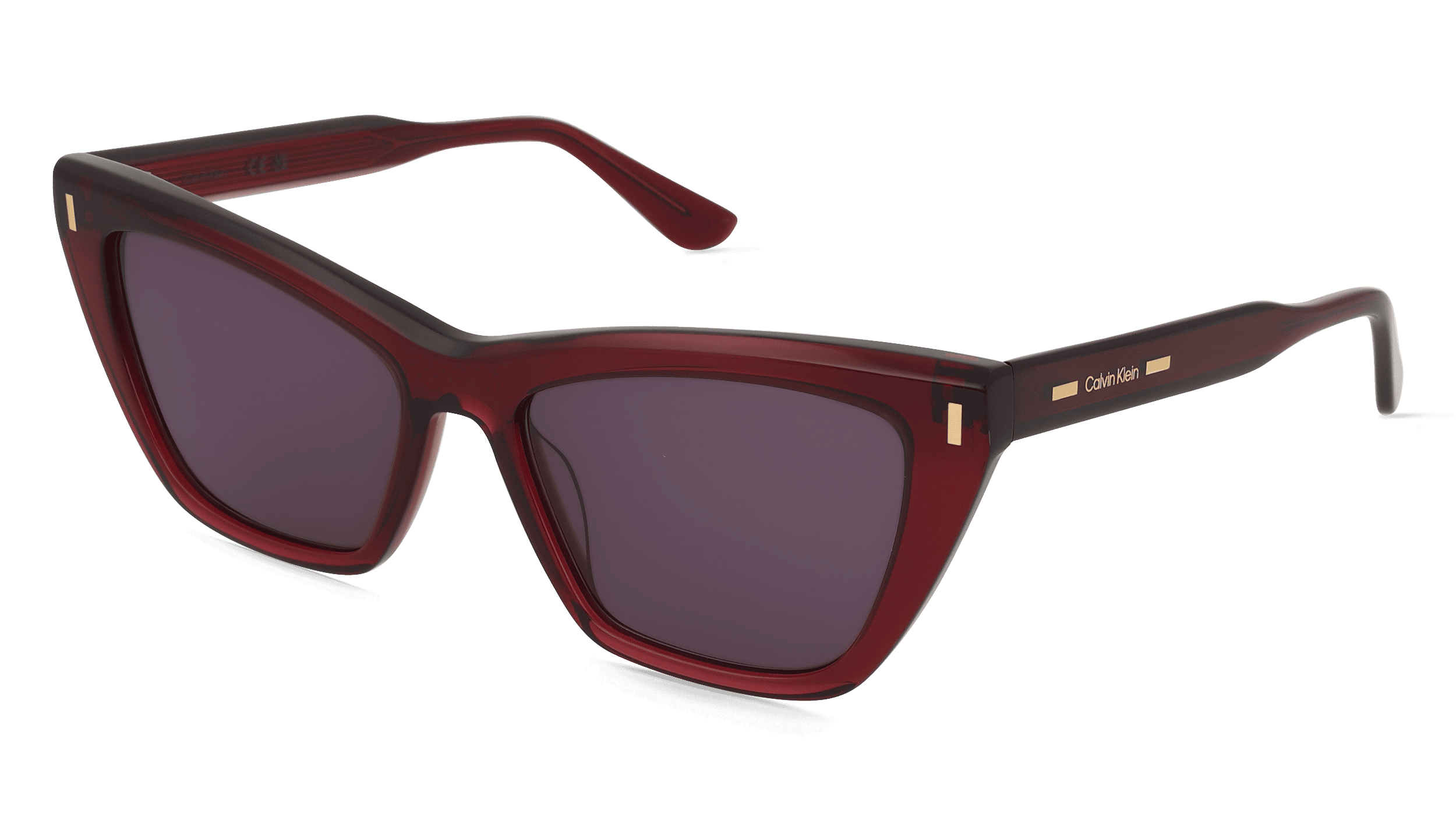 Calvin Klein CK24505S Unisex Zonnebril, Bordeauxrood rood