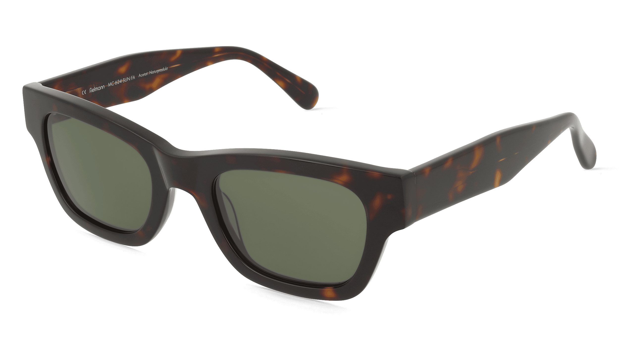 Fielmann MC 624 SUN FA SKY Unisex Zonnebril, Havanna donker