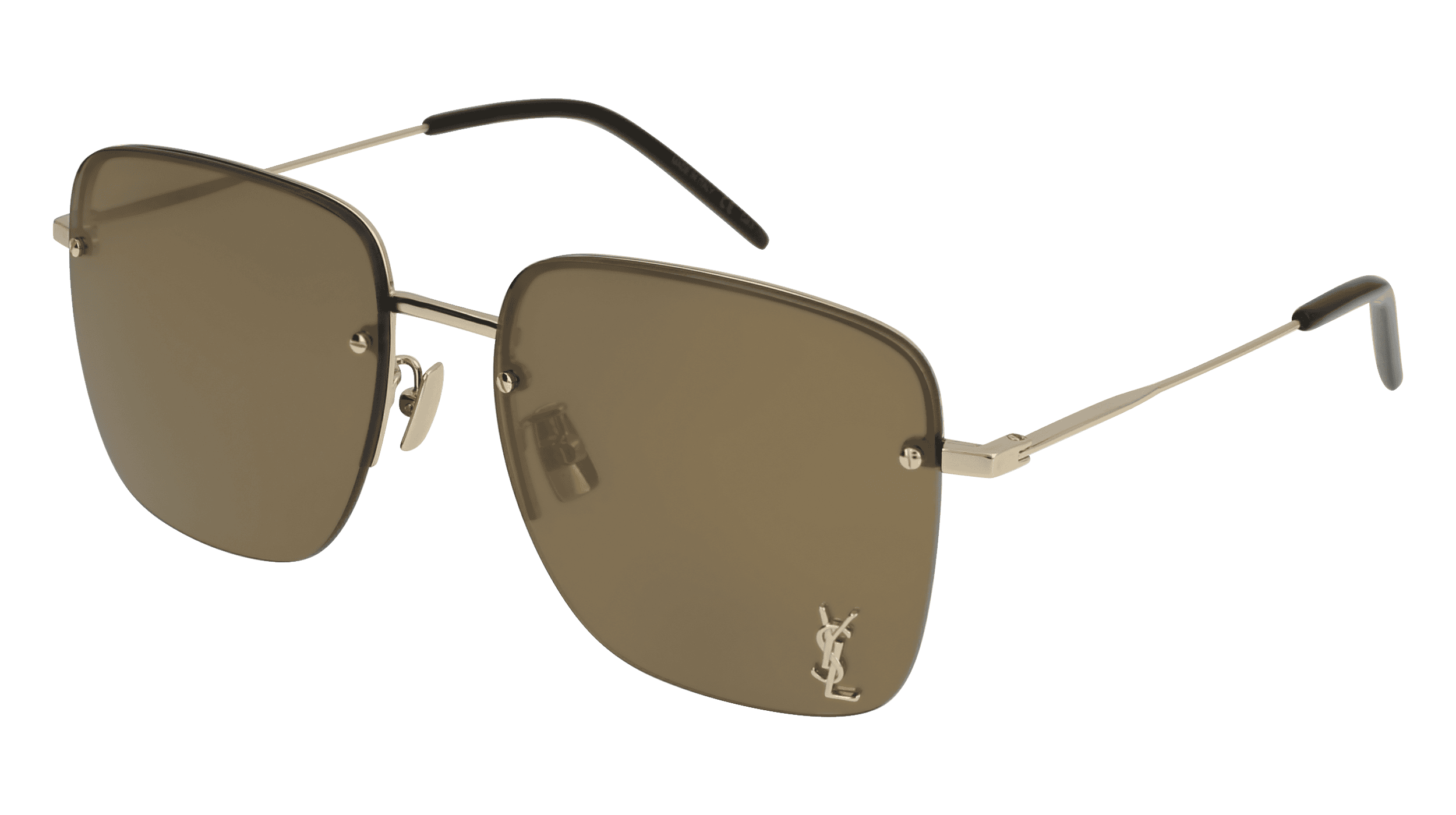 SAINT LAURENT PARIS SL 312 M Unisex Zonnebril, goud