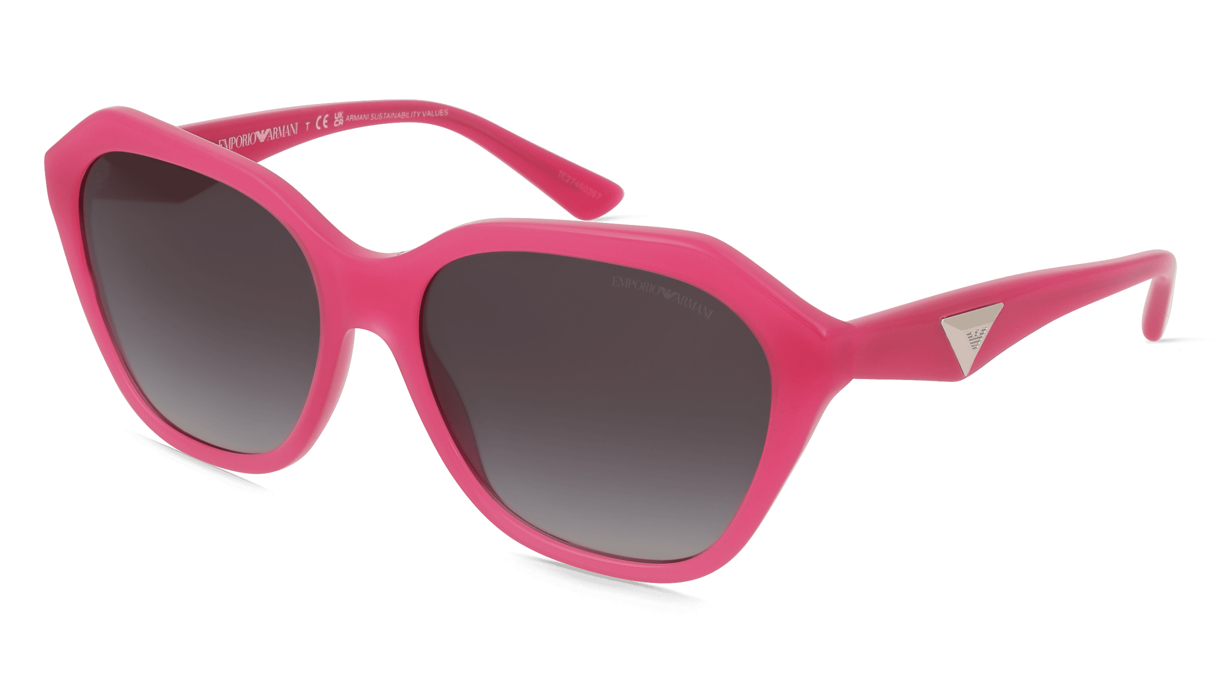 Emporio Armani 0EA4221 Vrouwen Zonnebril, Fuchsia glanzend