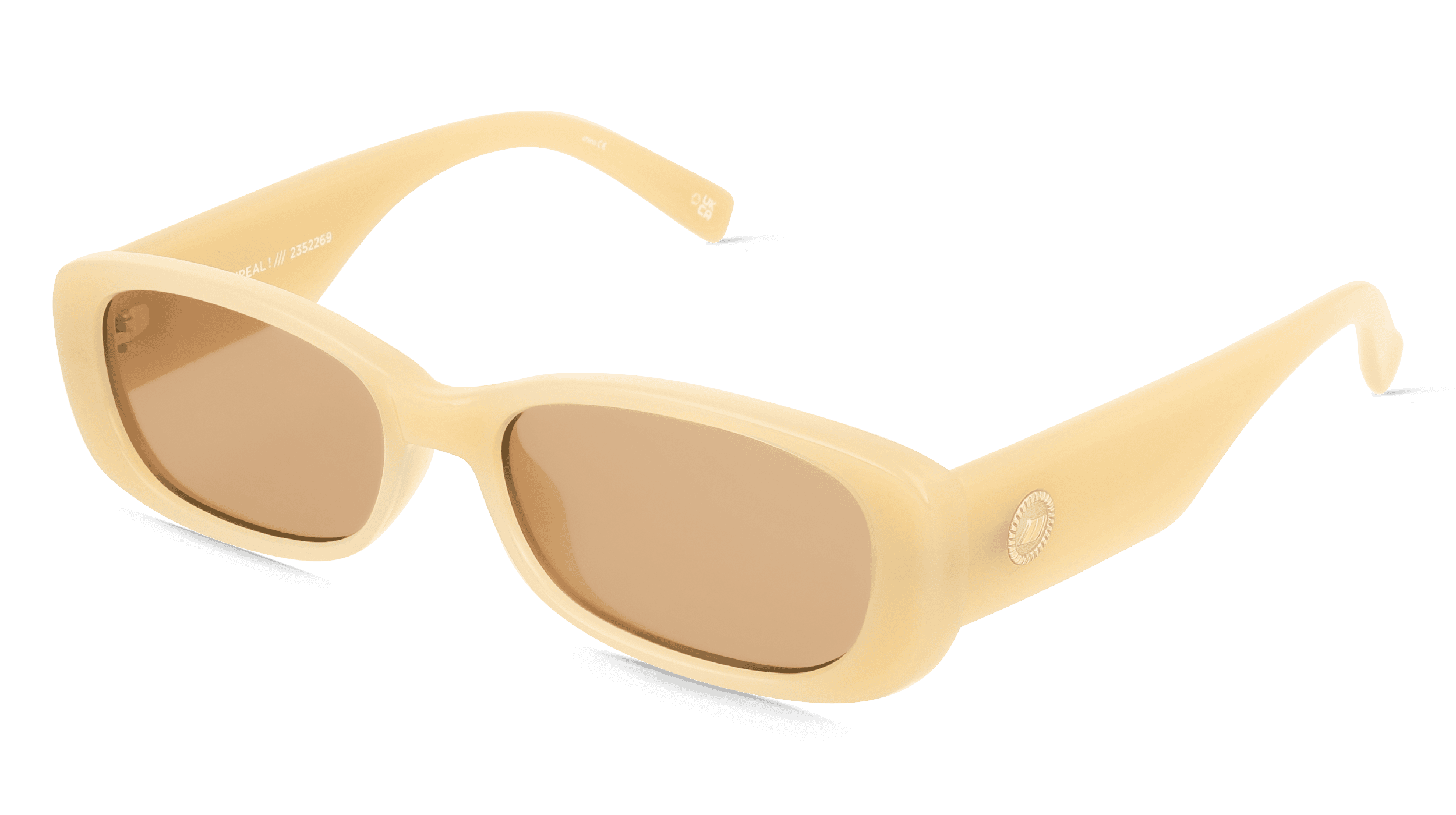 Le Specs UNREAL! Unisex Zonnebril, beige