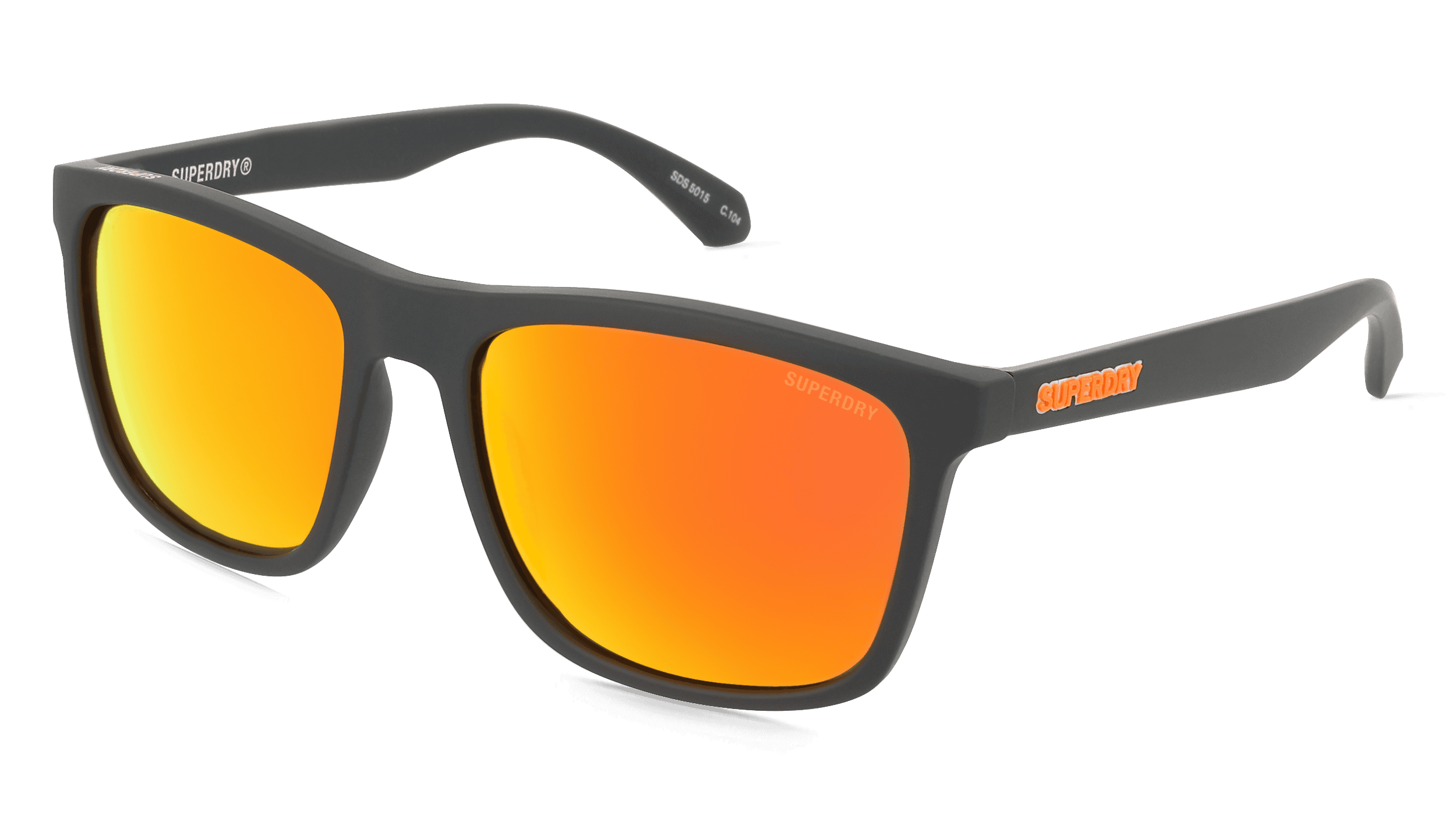 Superdry SDS 5015 Unisex Zonnebril, Zwart oranje