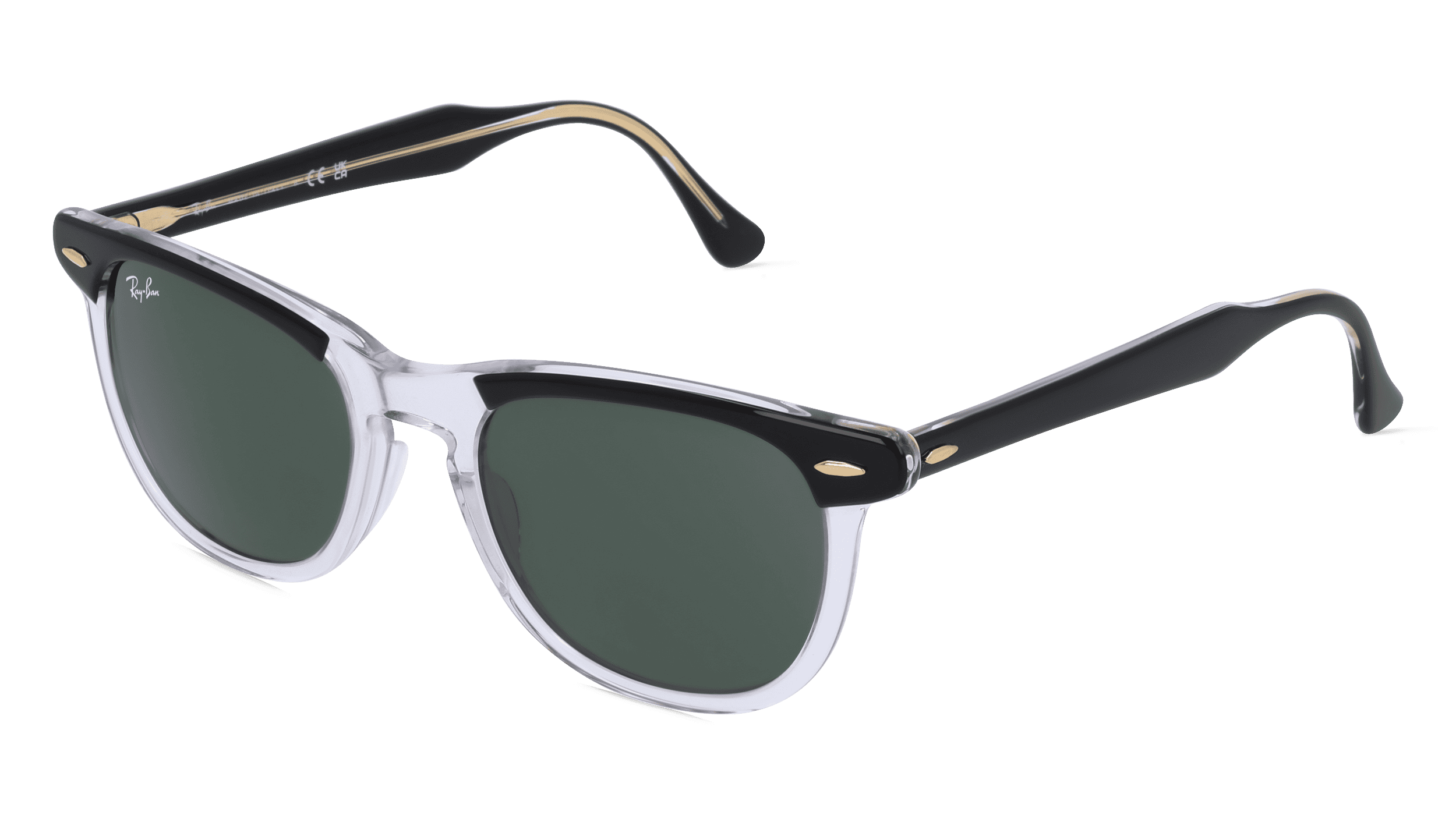 Ray-Ban RB2398 Unisex Zonnebril, Zwart transparant