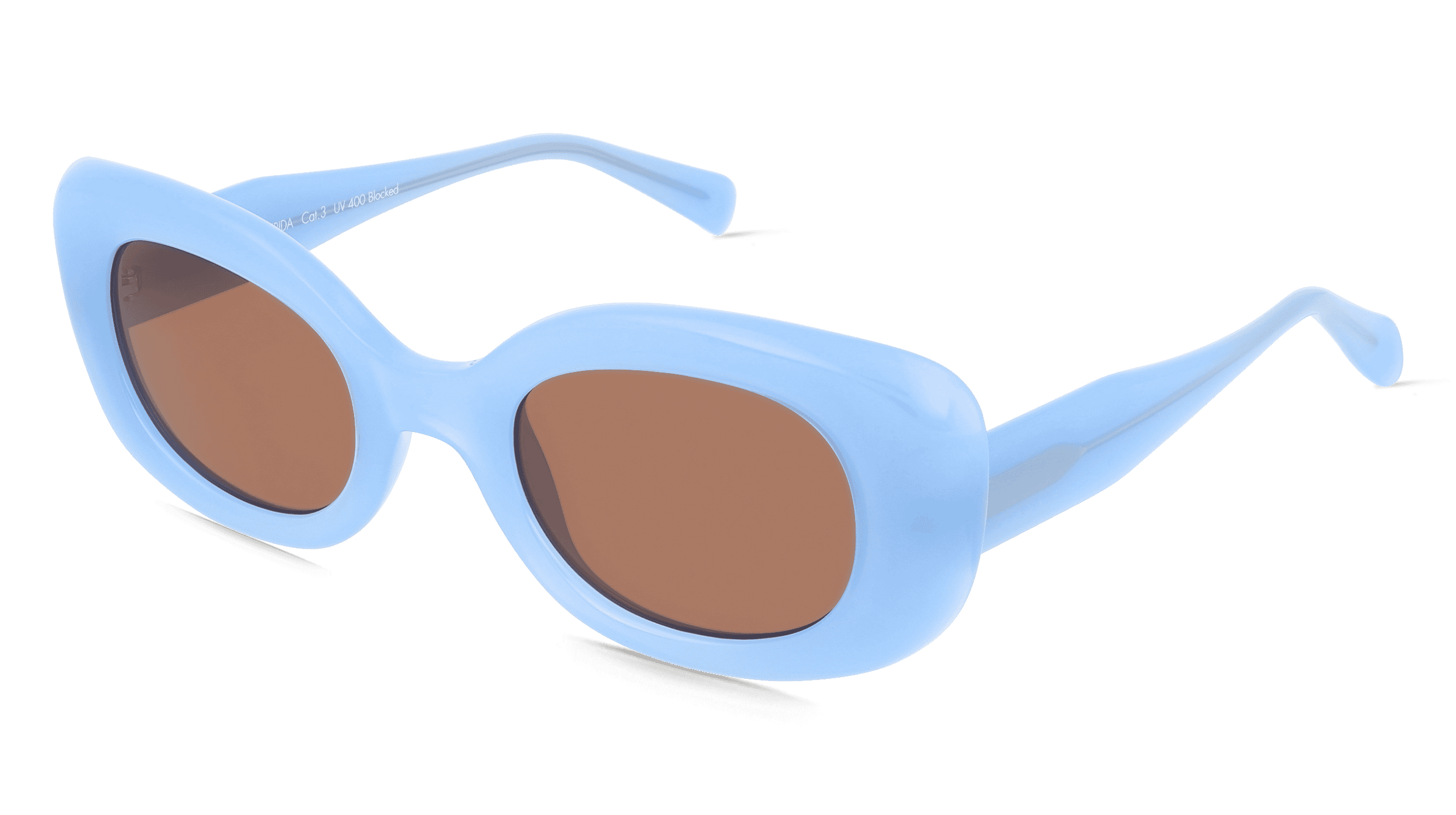Fielmann MC 625 SUN FA FRIDA Vrouwen Zonnebril, Blauw melkachtig