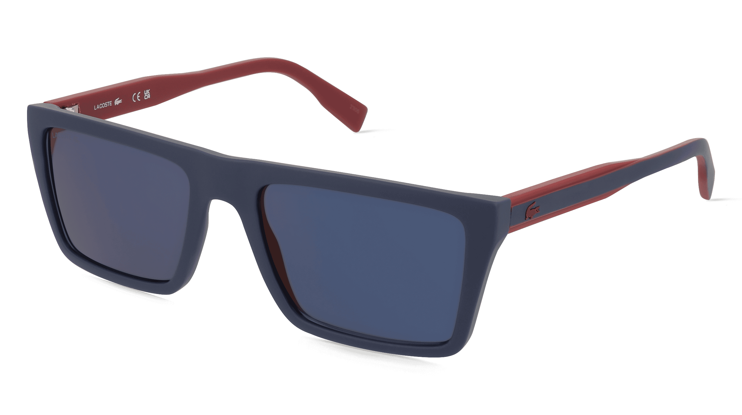 Lacoste L6009S Unisex Zonnebril, Blauw rood