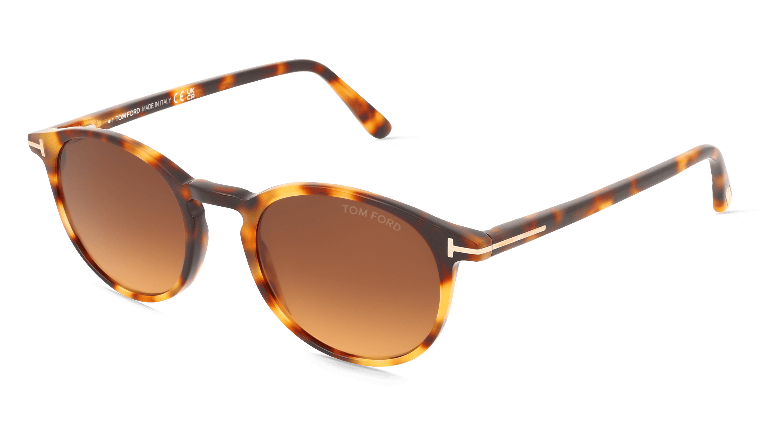 Tom Ford FT0539 Unisex Zonnebril, Havanna beige