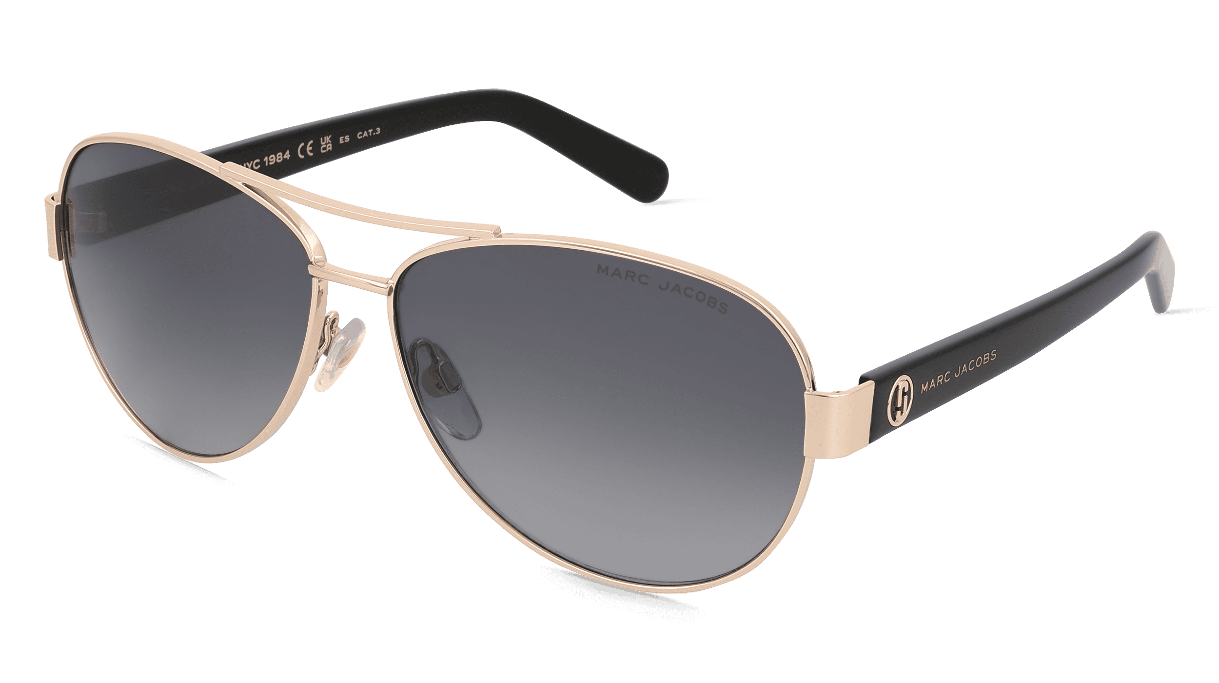 Marc Jacobs 699/S Vrouwen Zonnebril, goud zwart