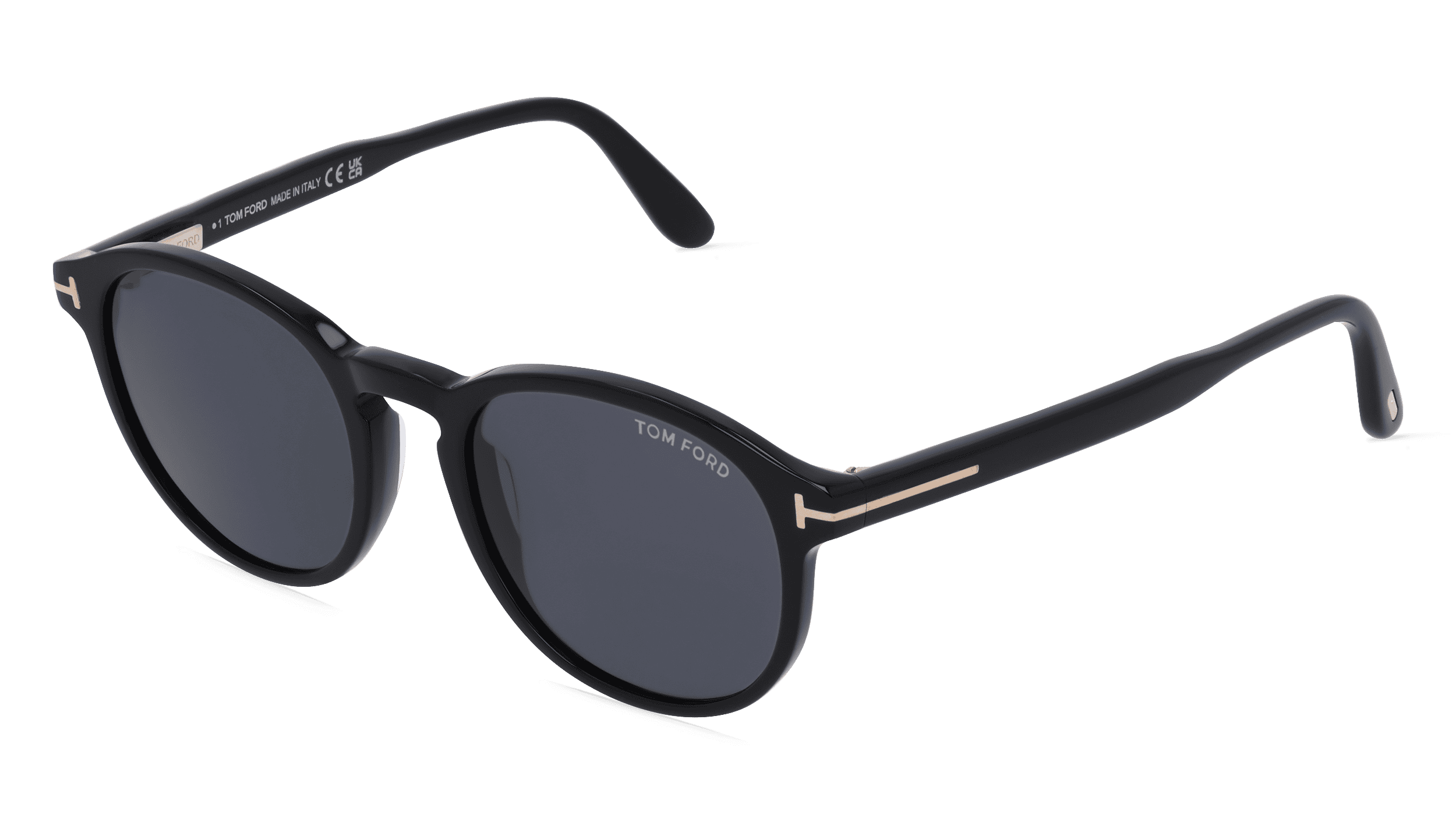 Tom Ford FT0834 DANTE Unisex Zonnebril, Zwart glanzend