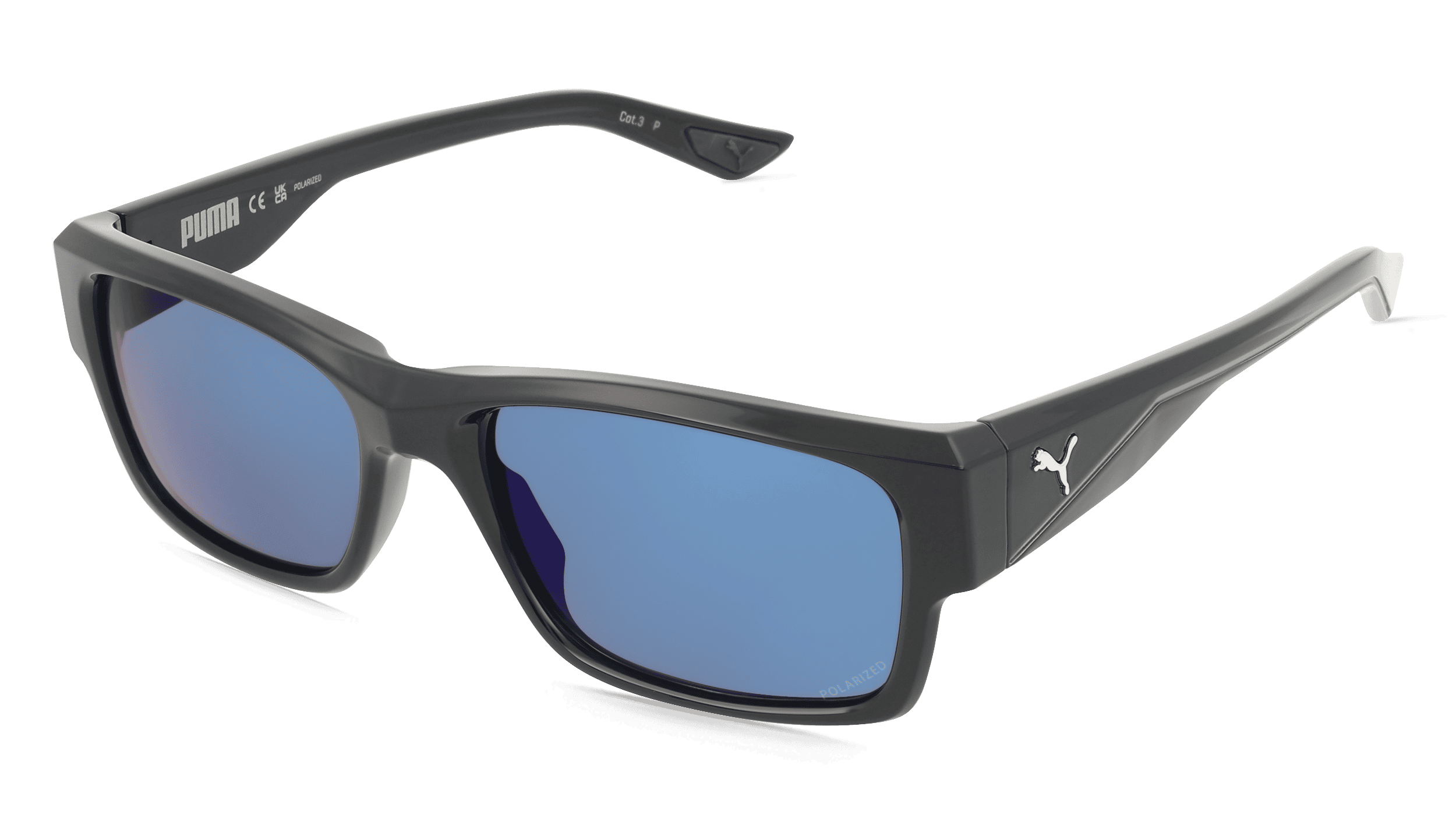 Puma PU0438S Unisex Zonnebril, zwart