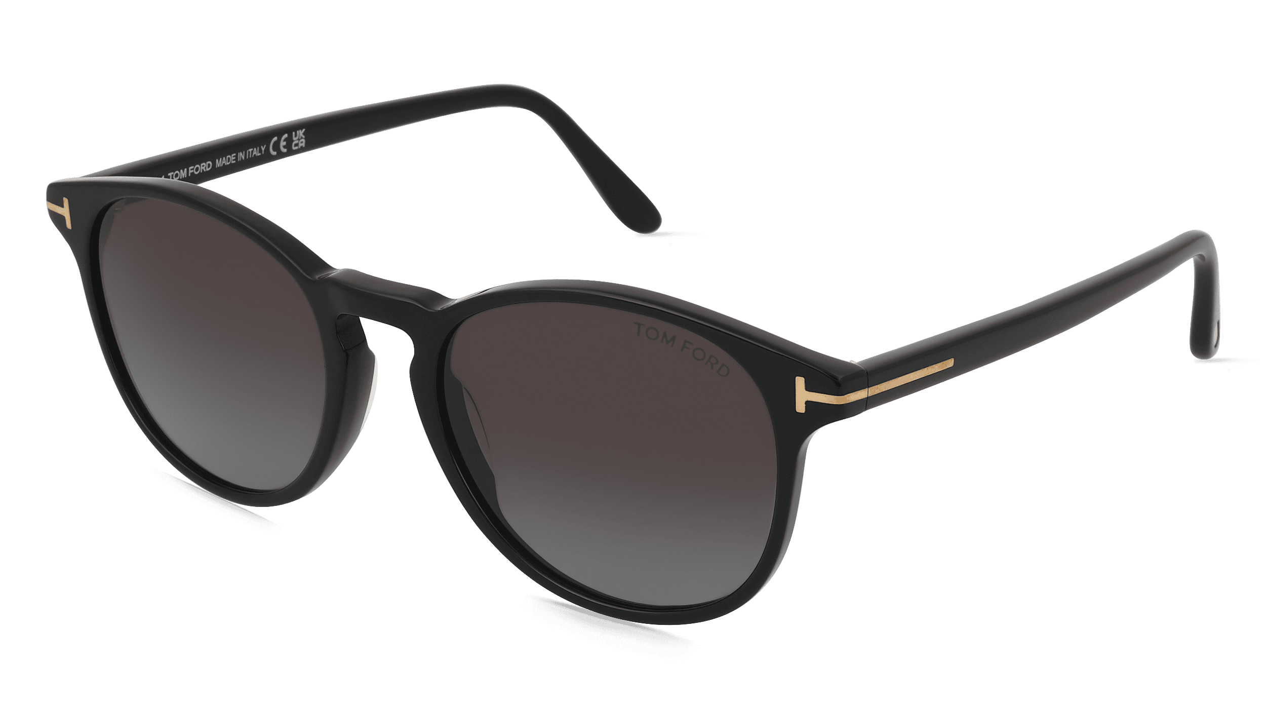 Tom Ford FT1097 Unisex Zonnebril, Zwart glanzend
