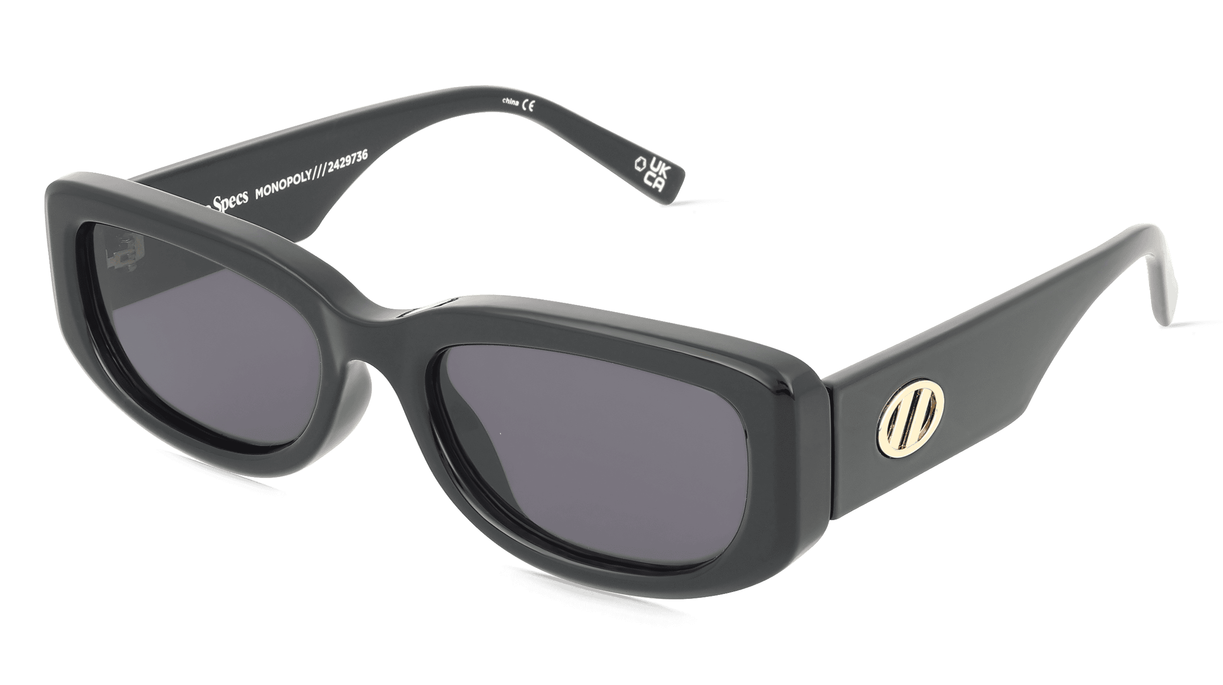 Le Specs MONOPOLY Unisex Zonnebril, zwart
