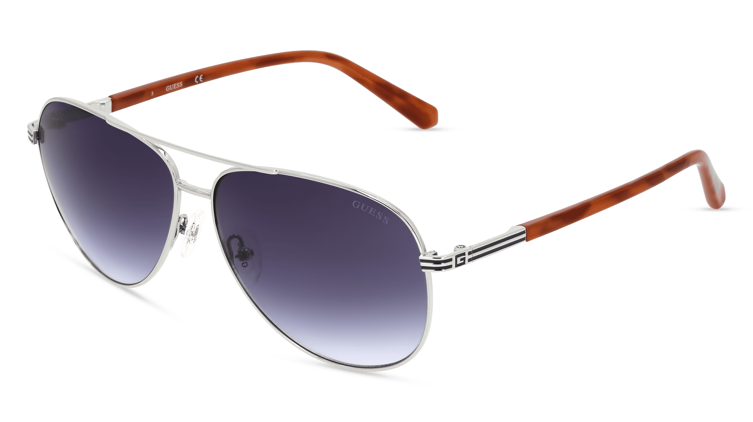GUESS GU00043 Unisex Zonnebril, zilver