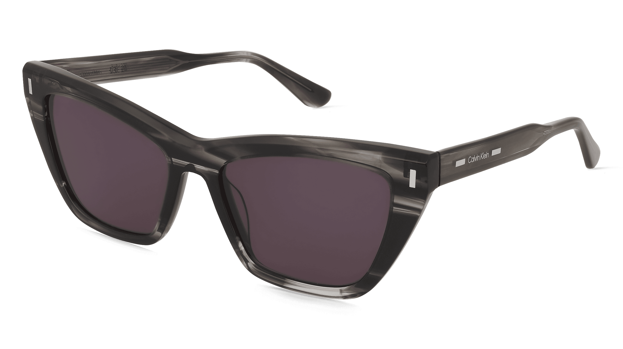 Calvin Klein CK24505S Unisex Zonnebril, grijs gestreept