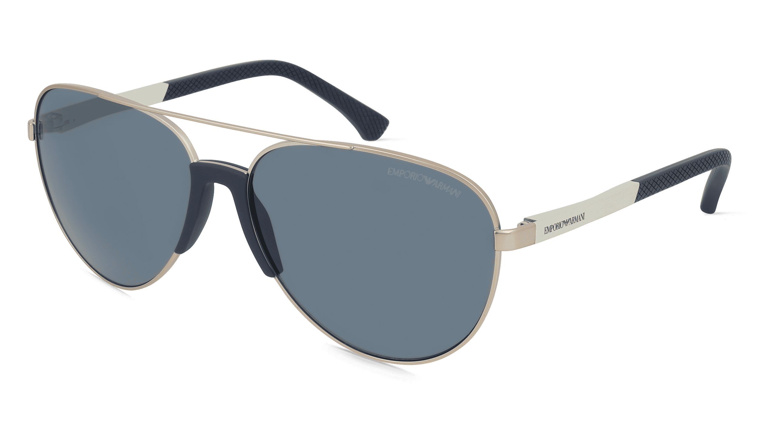 Emporio Armani EA2059 Mannen Zonnebril, Zilver mat