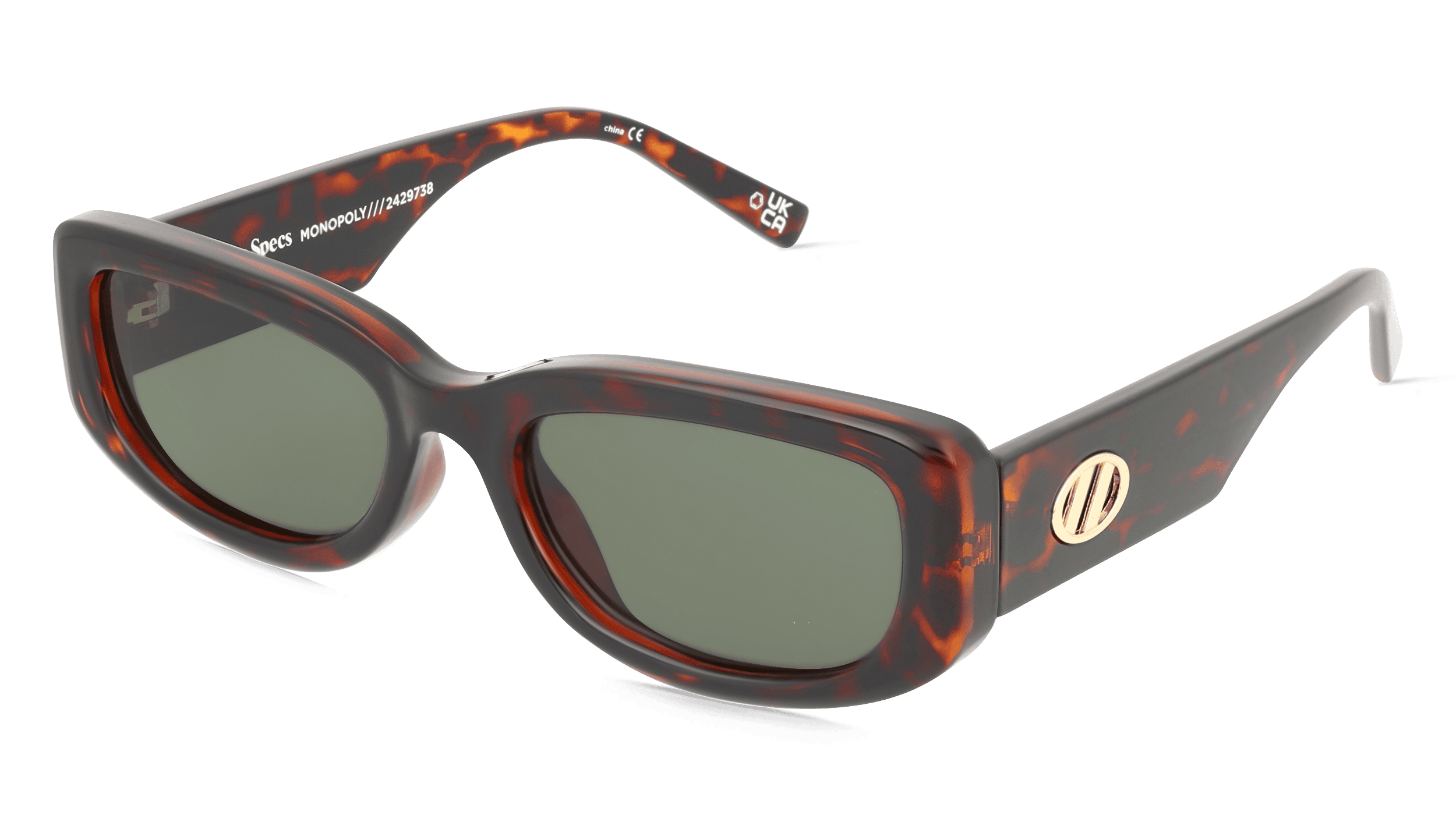 Le Specs MONOPOLY Unisex Zonnebril, havana