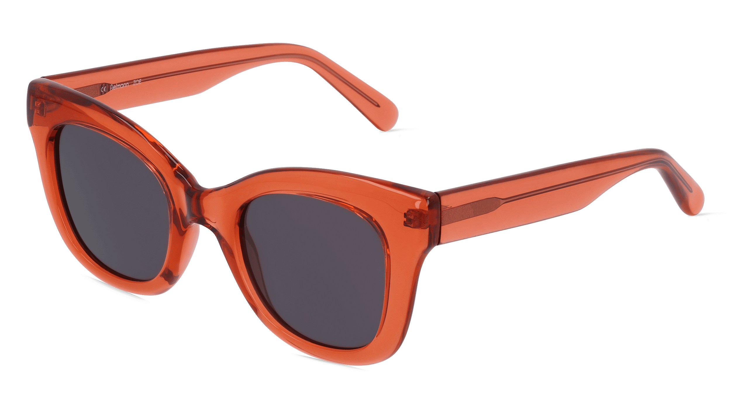 Fielmann OU 037 SUN FA ZOE Vrouwen Zonnebril, oranje transparant