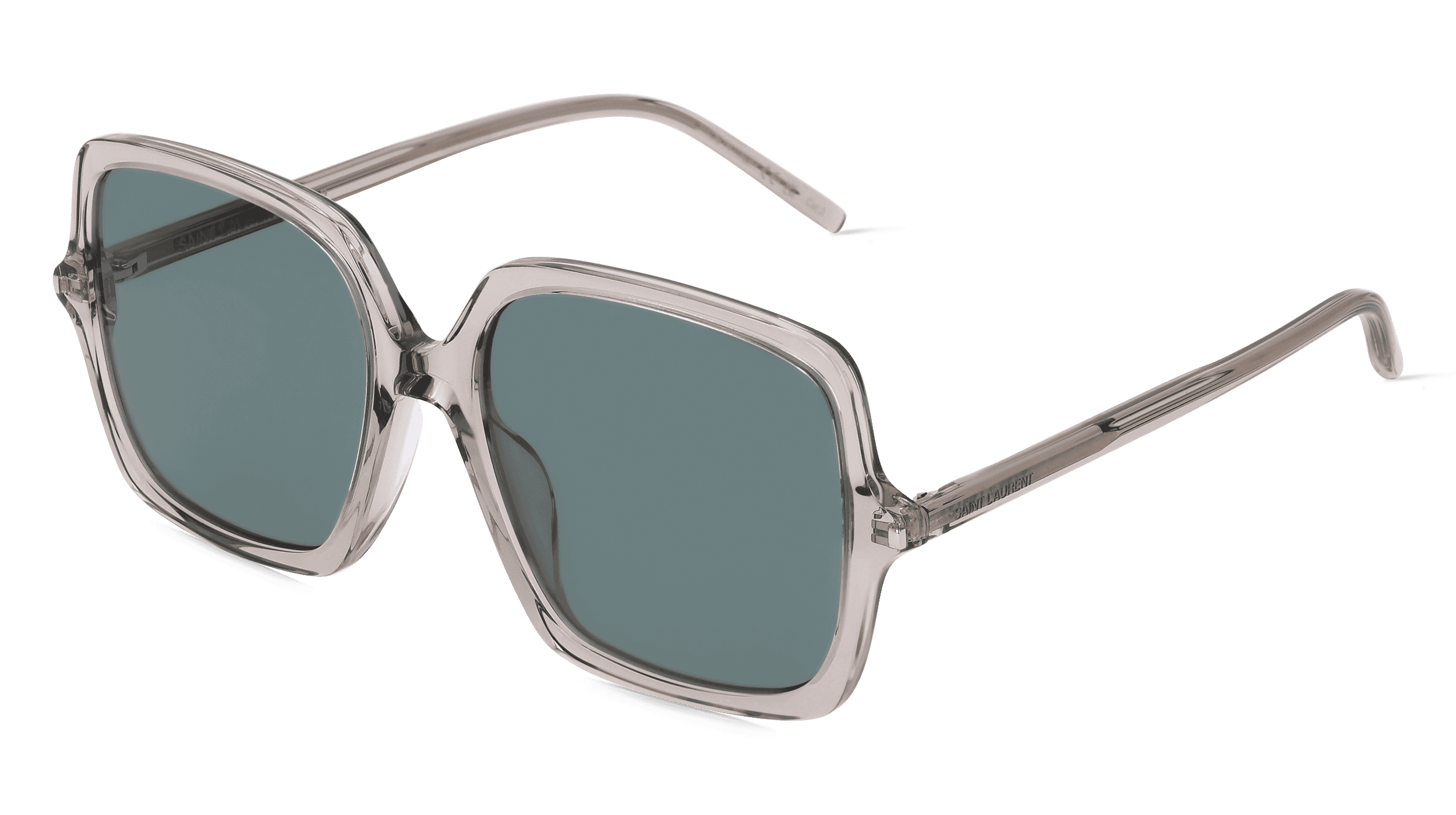 Saint Laurent SL 591 Unisex Zonnebril, grijs transparant