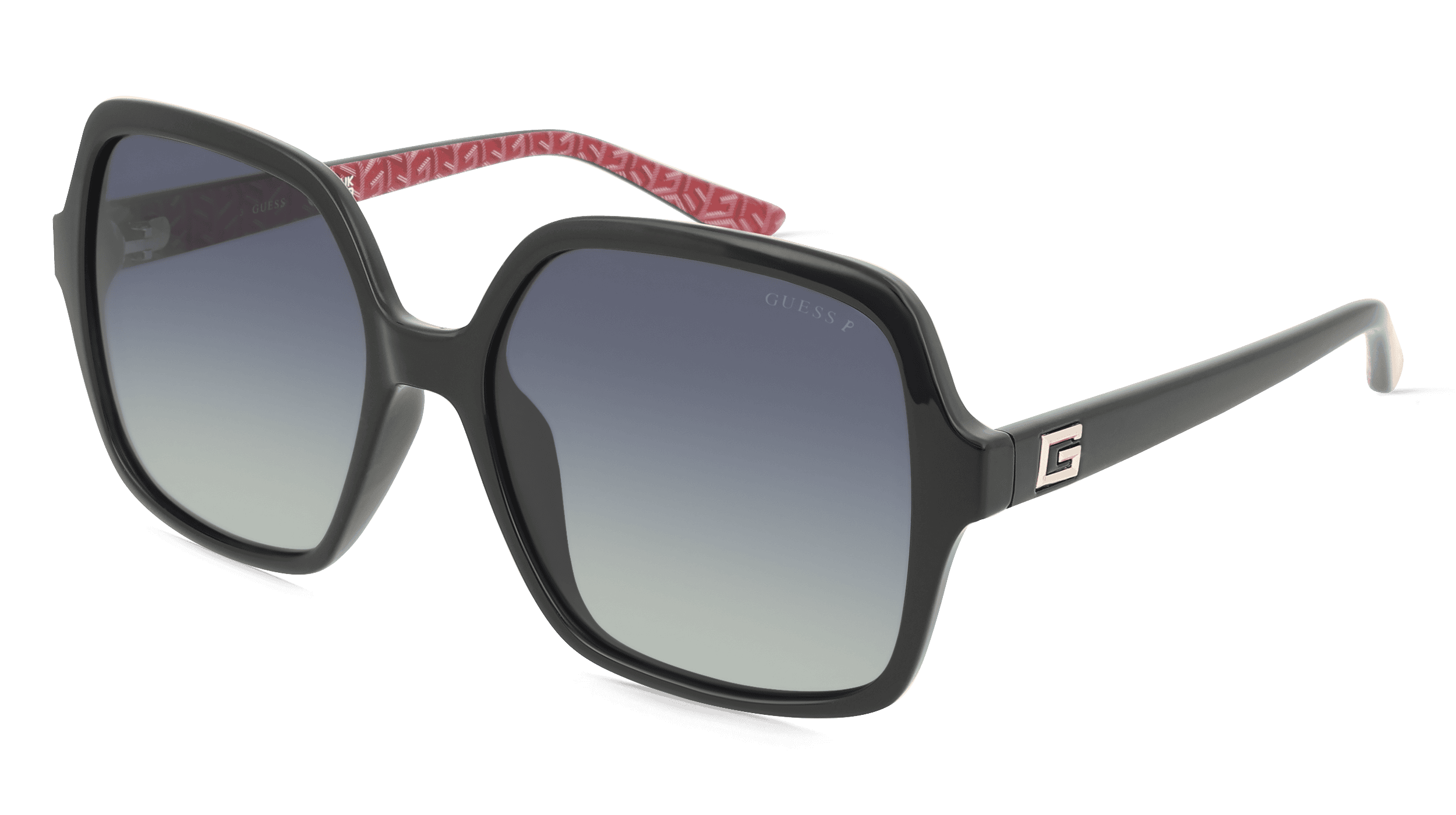 Guess GU7921-H Unisex Zonnebril, Zwart glanzend