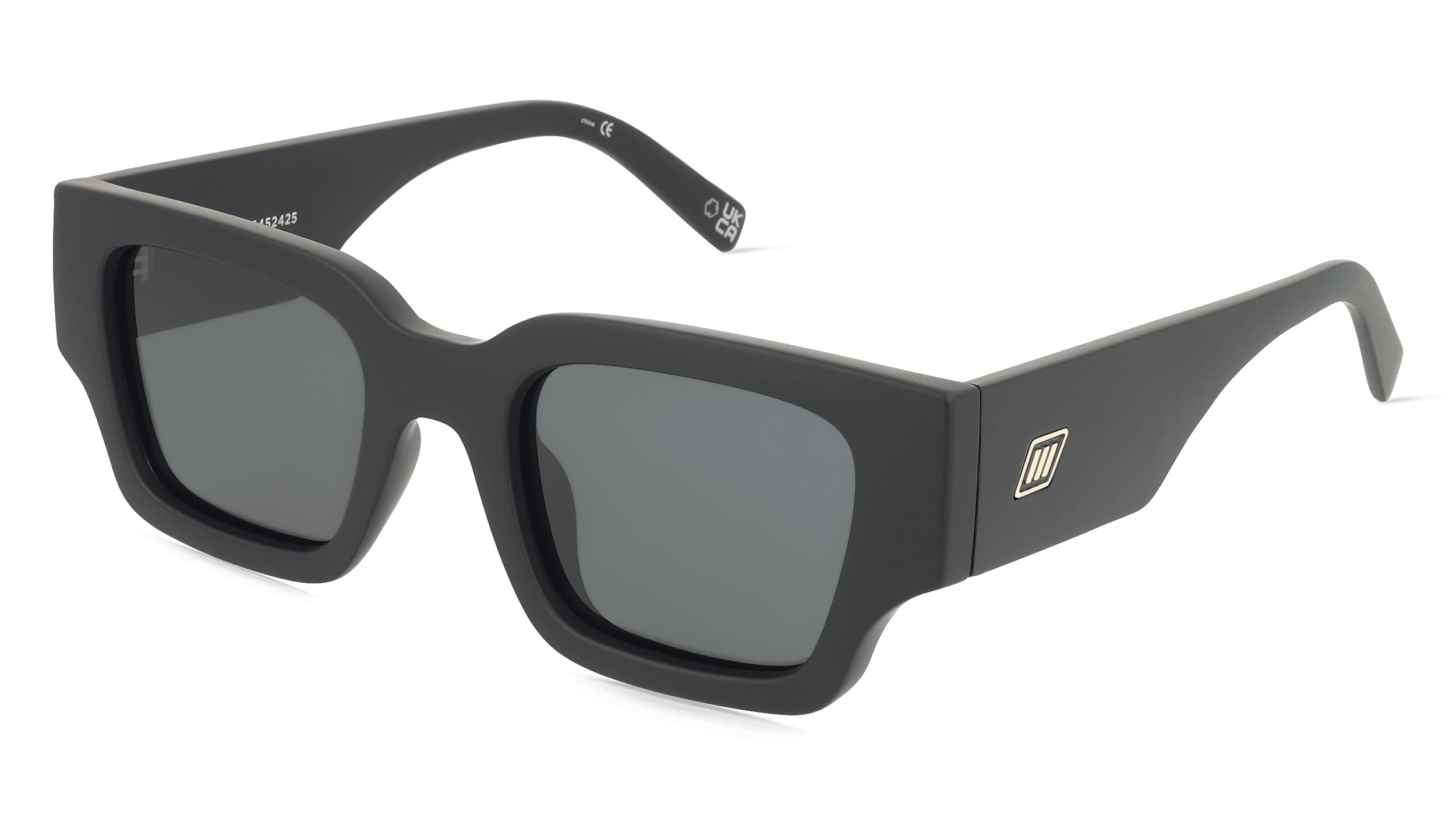 Le Specs ATLANTIS Unisex Zonnebril, zwart mat