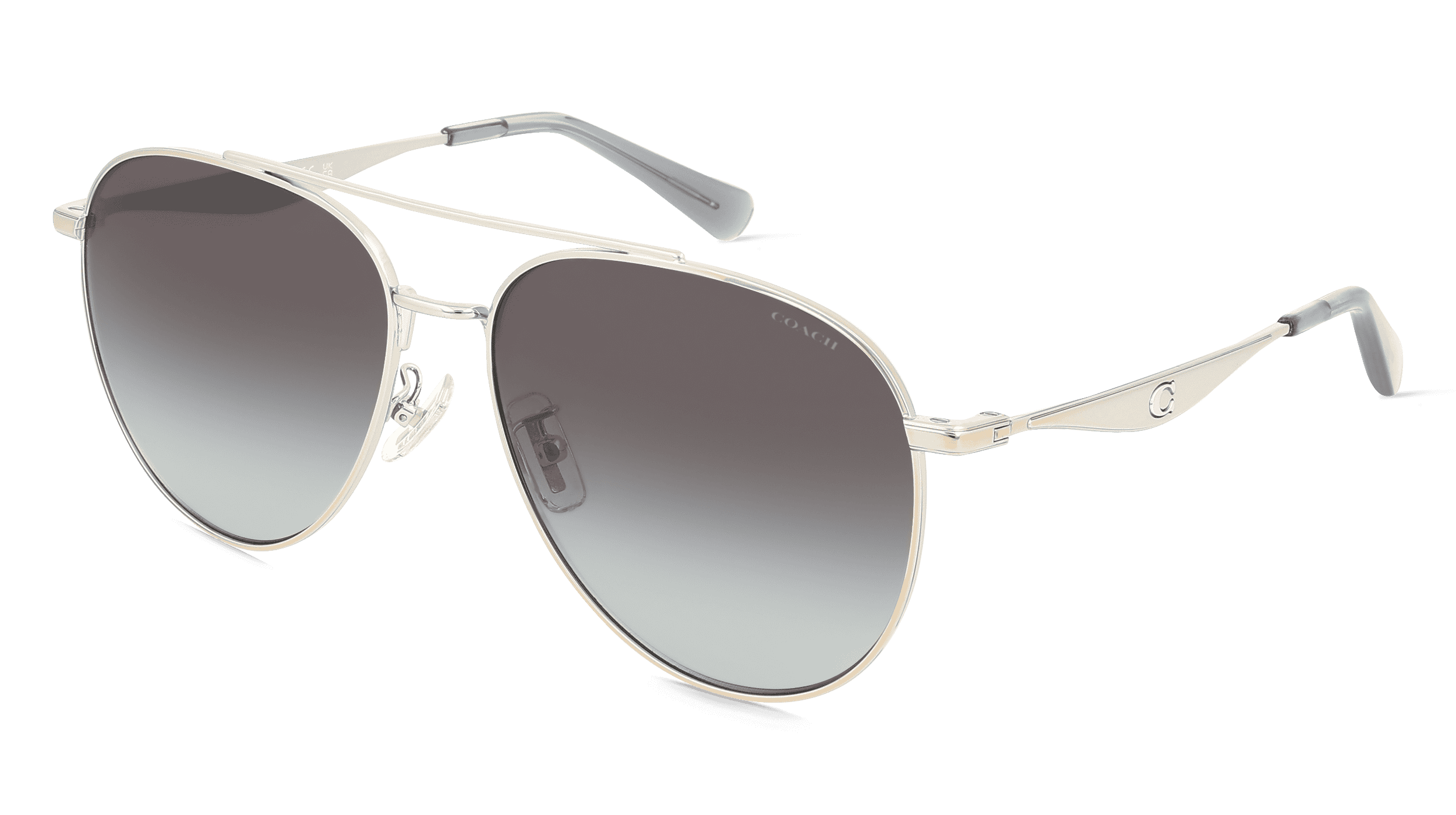 Coach HC7169 Vrouwen Zonnebril, Zilver glanzend