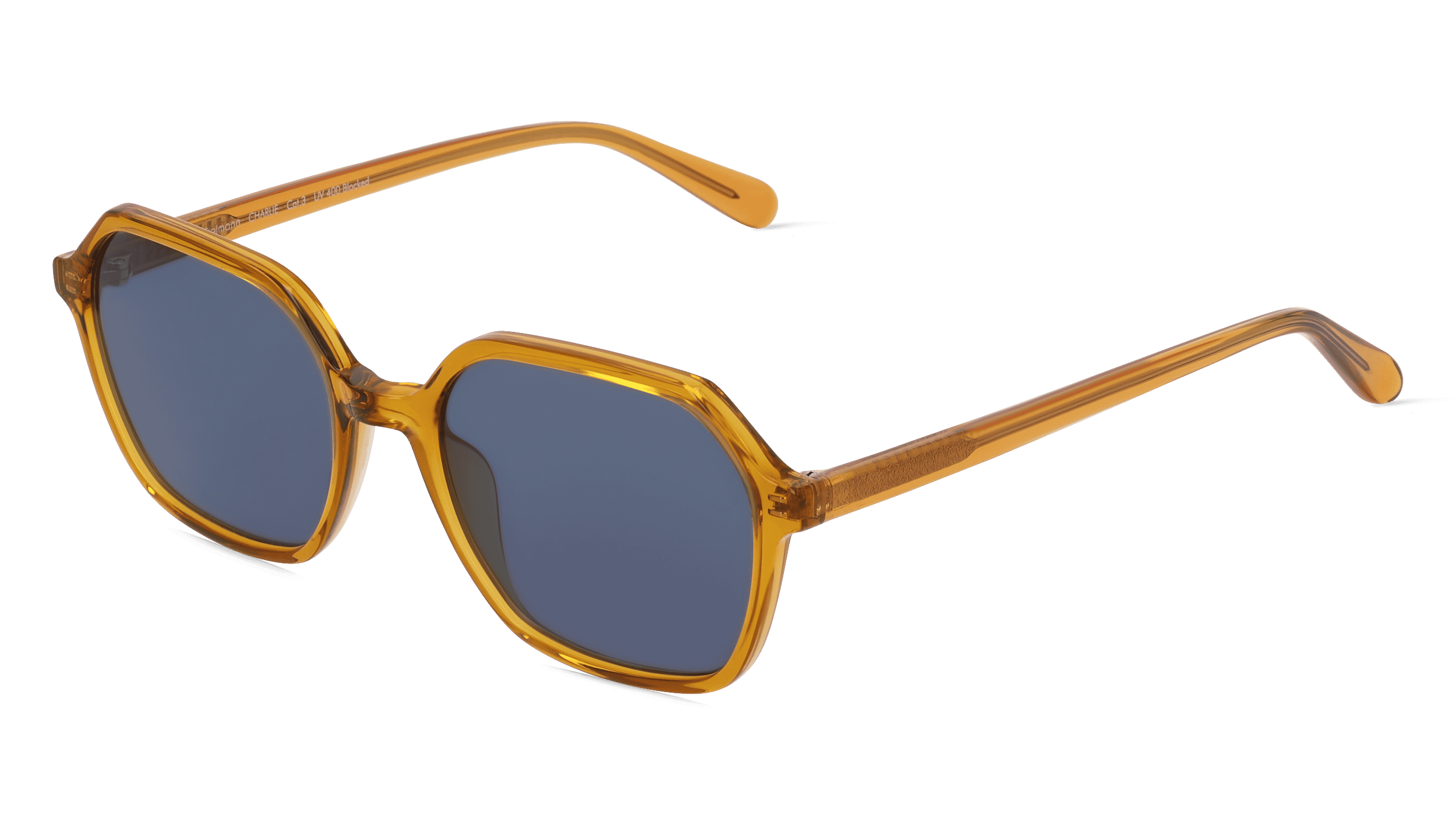 Fielmann ABC 071 SUN FA CHARLIE Unisex Zonnebril, oranje transparant