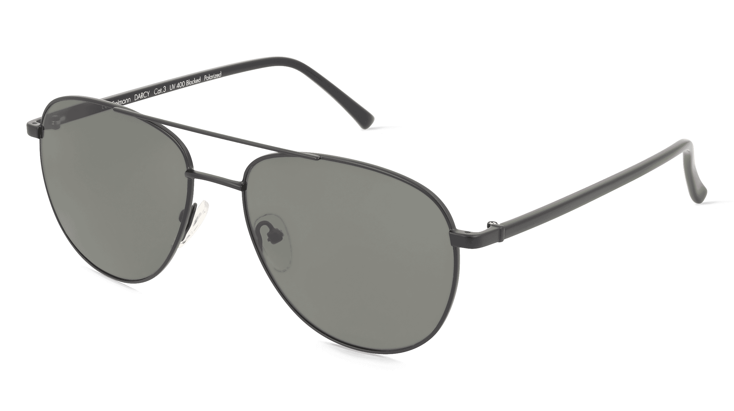 Fielmann MC 581 SUN CL DARCY Unisex Zonnebril, zwart mat