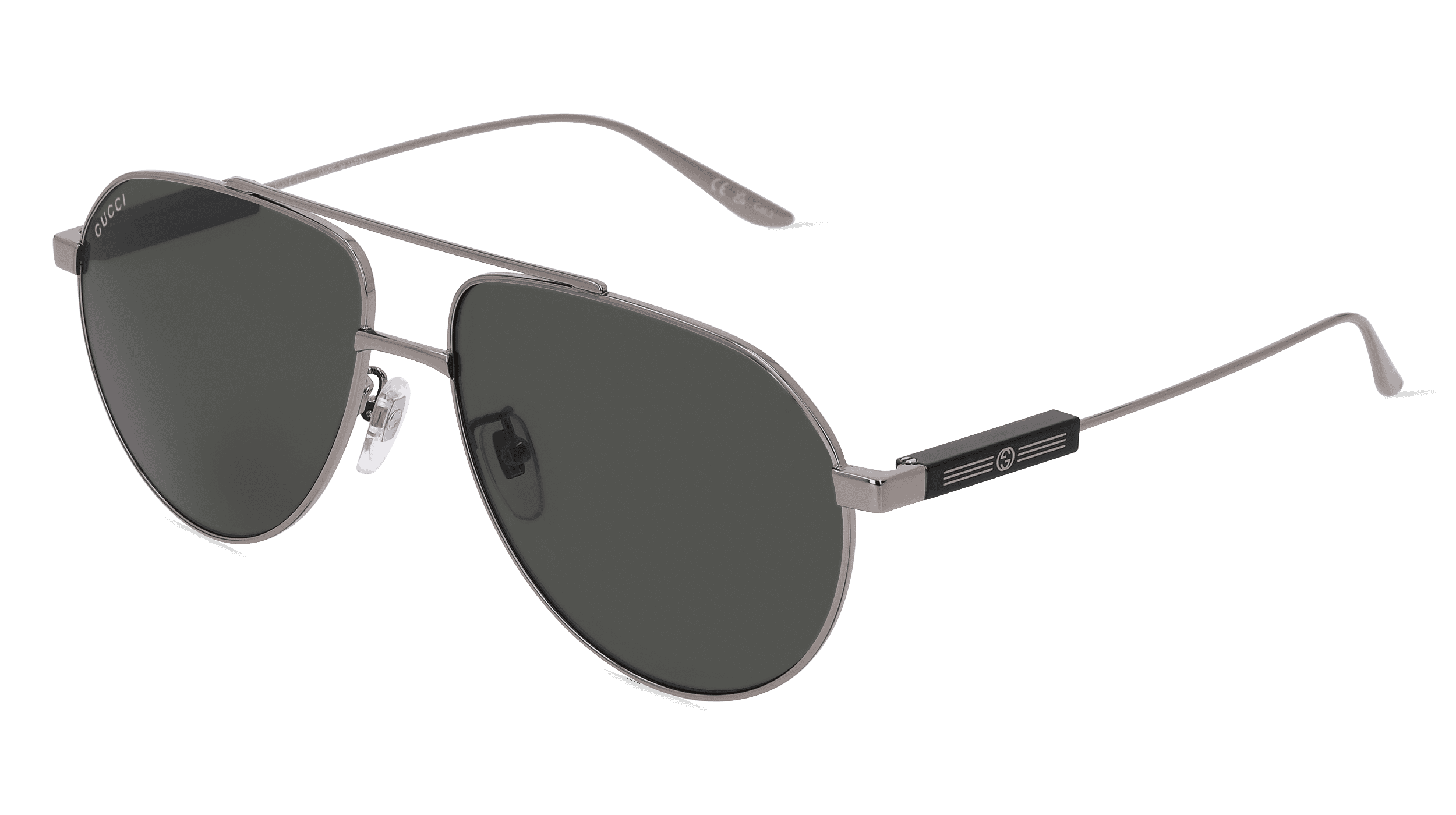 Gucci GG1311S Unisex Zonnebril, Gun glanzend