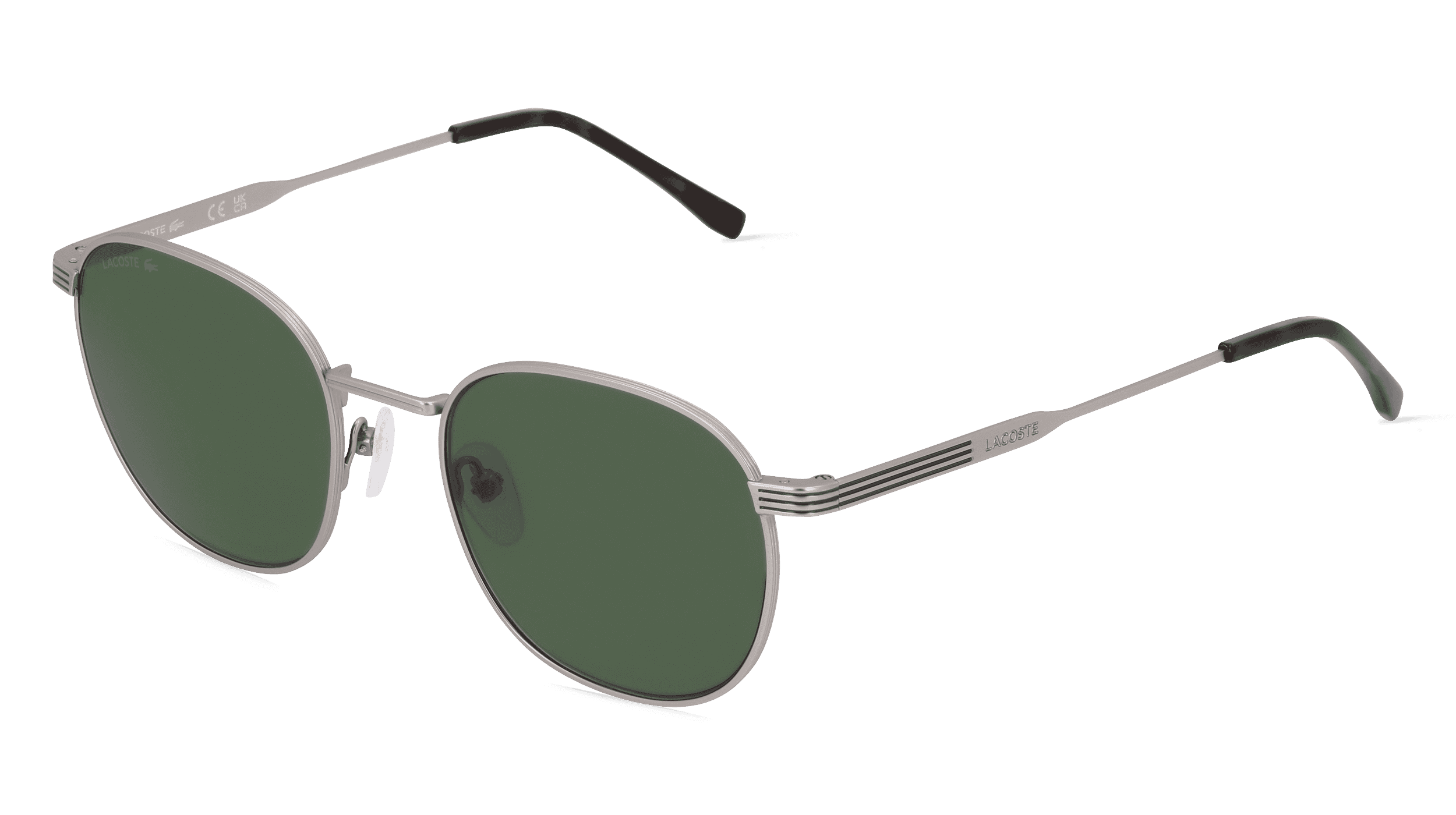 Lacoste L251S Unisex Zonnebril, Zilver mat