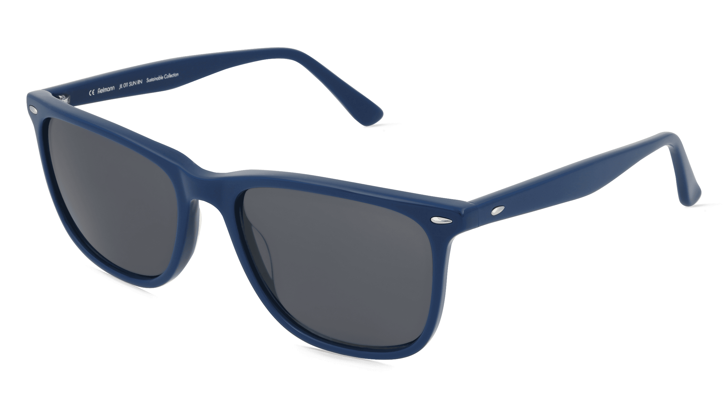 Fielmann JIL 011 SUN RN Unisex Zonnebril, Blauw aubergine