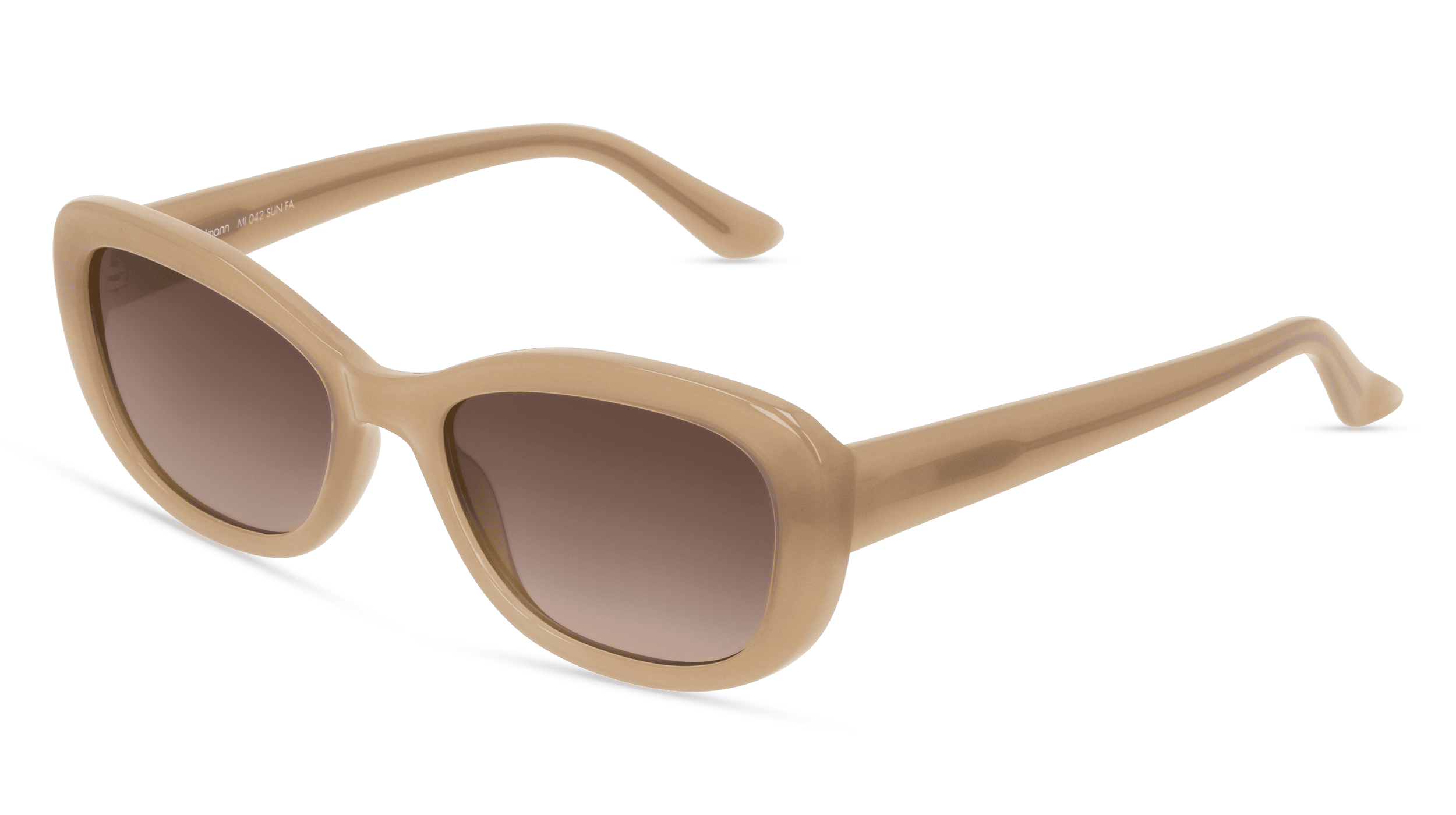 Darcie Sun Vrouwen Zonnebril, Beige glanzend