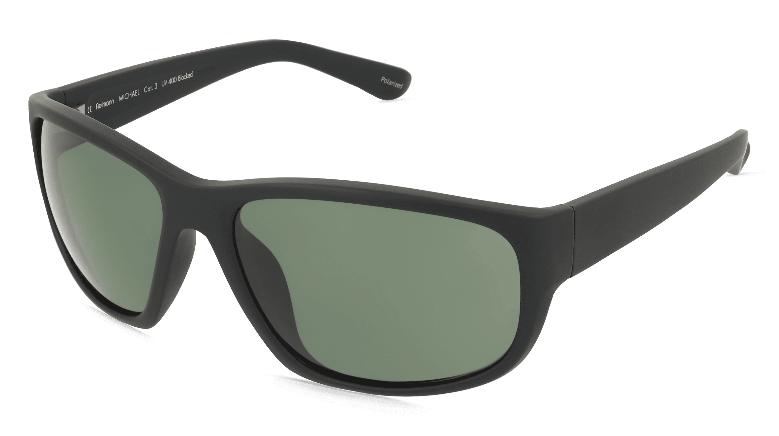 Fielmann LD 037 SUN CL MICHAEL Mannen Zonnebril, zwart mat
