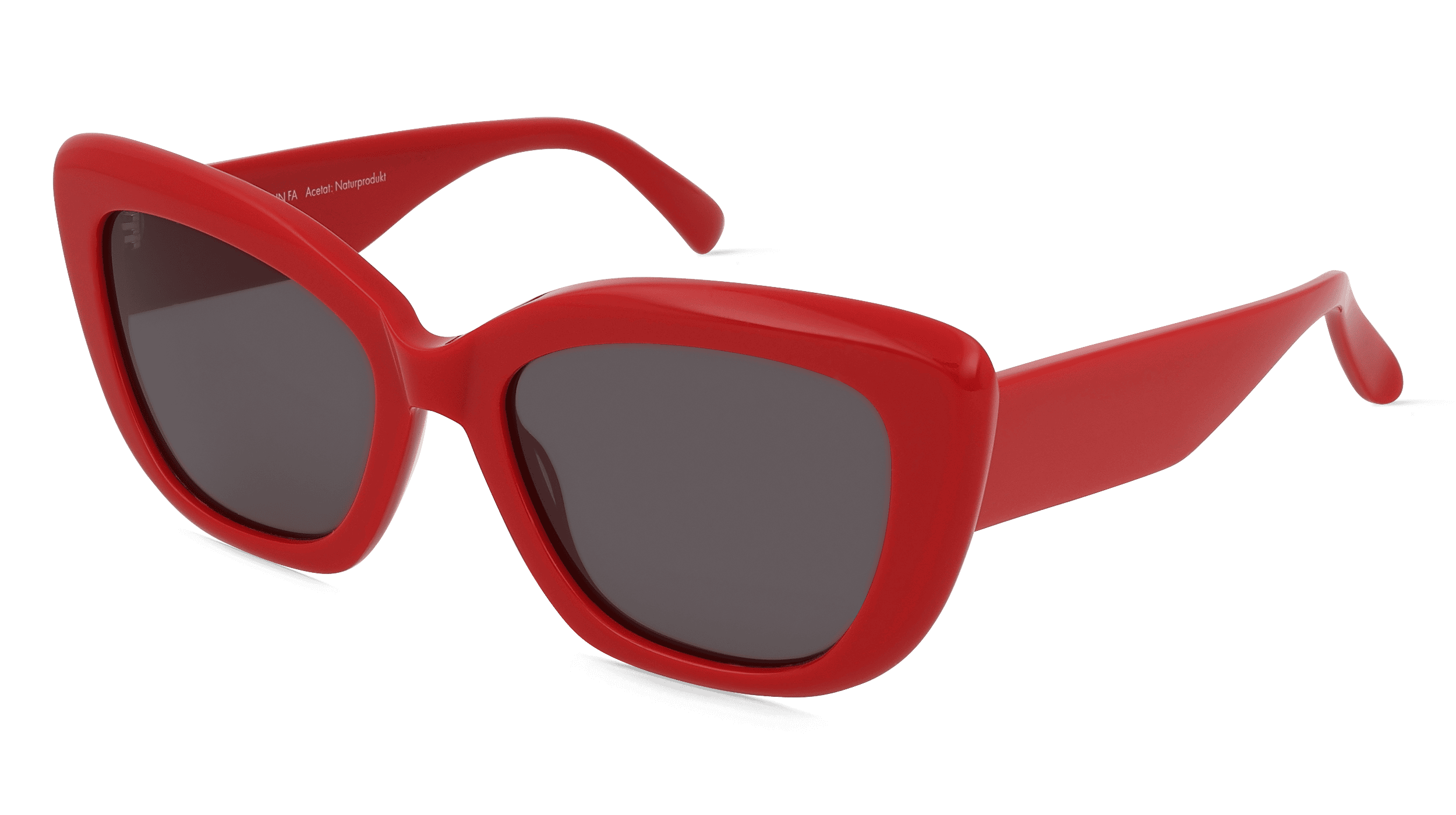 Fielmann LN 018 SUN FA Vrouwen Zonnebril, Rood glanzend