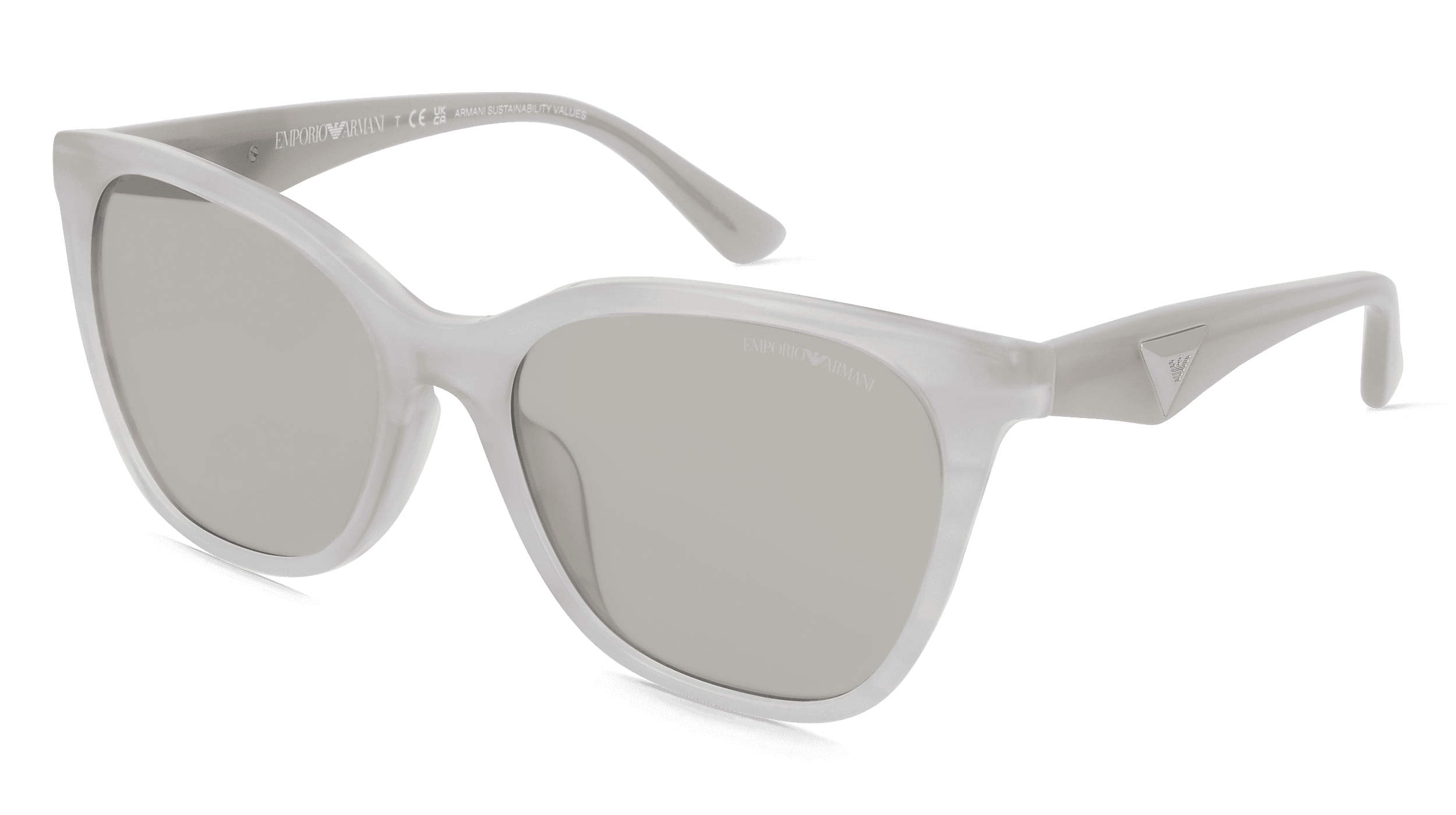 Emporio Armani 0EA4222U Vrouwen Zonnebril, Grijs glanzend