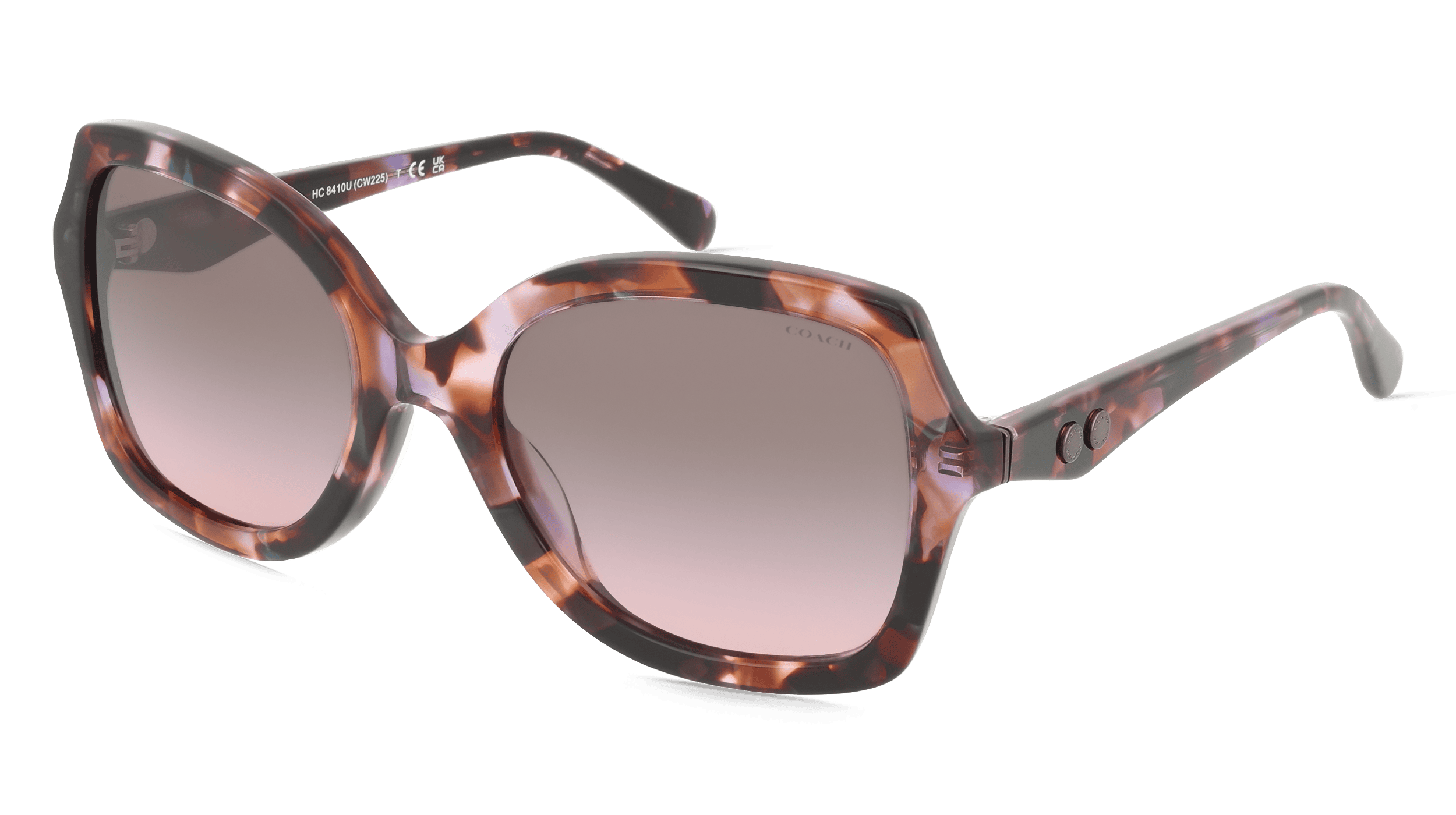 Coach HC8410U Vrouwen Zonnebril, Violet met patoon