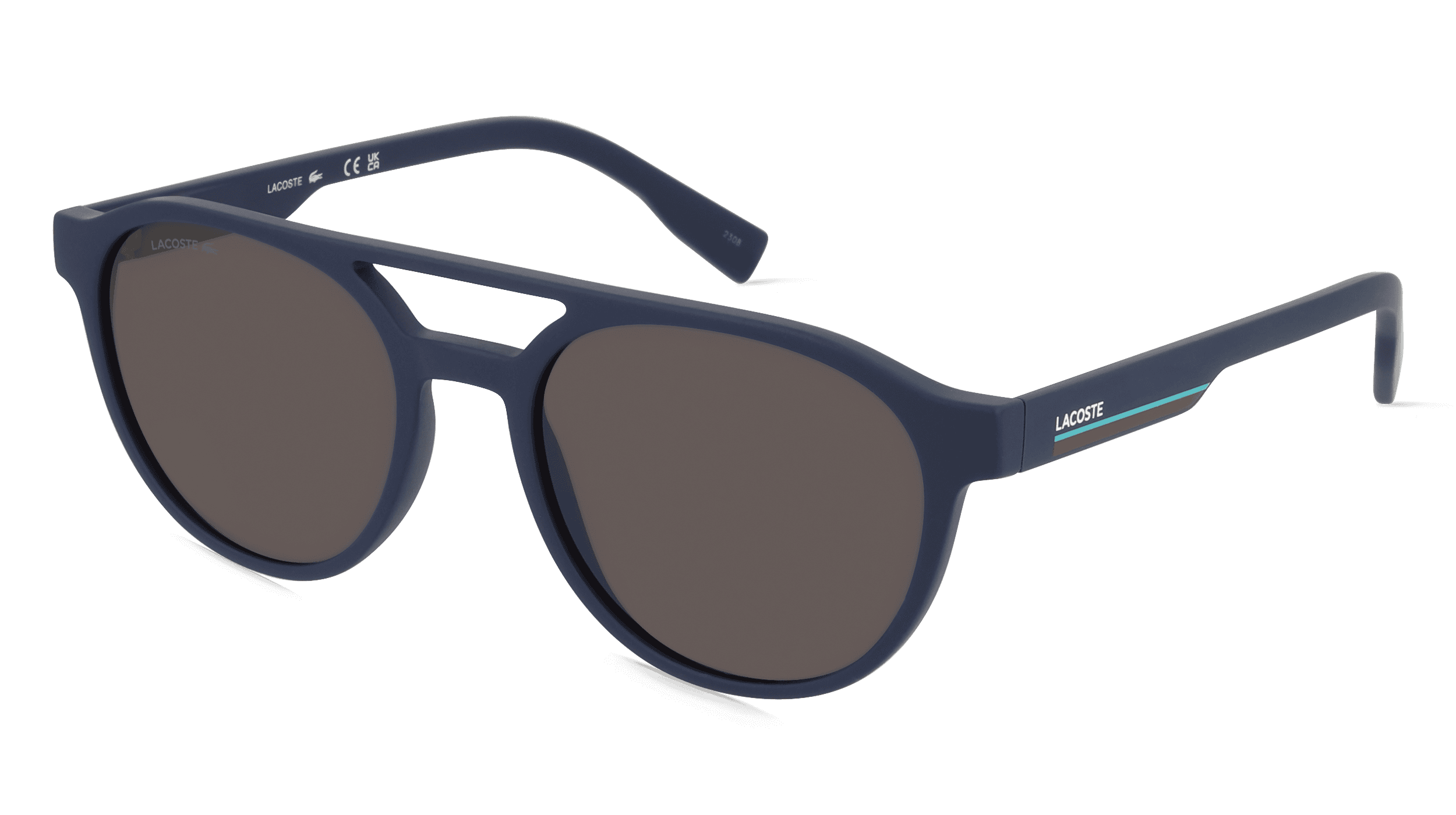 Lacoste L6008S Unisex Zonnebril, blauw mat