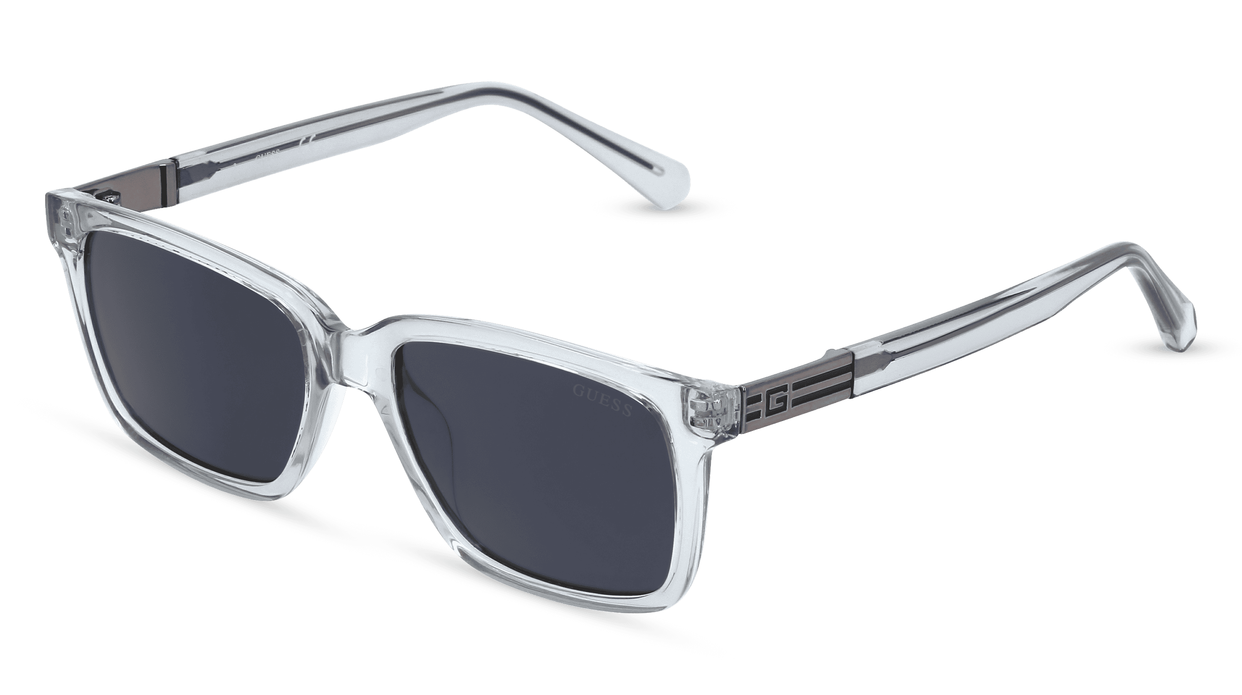 GUESS GU00041 Unisex Zonnebril, blauw transparant