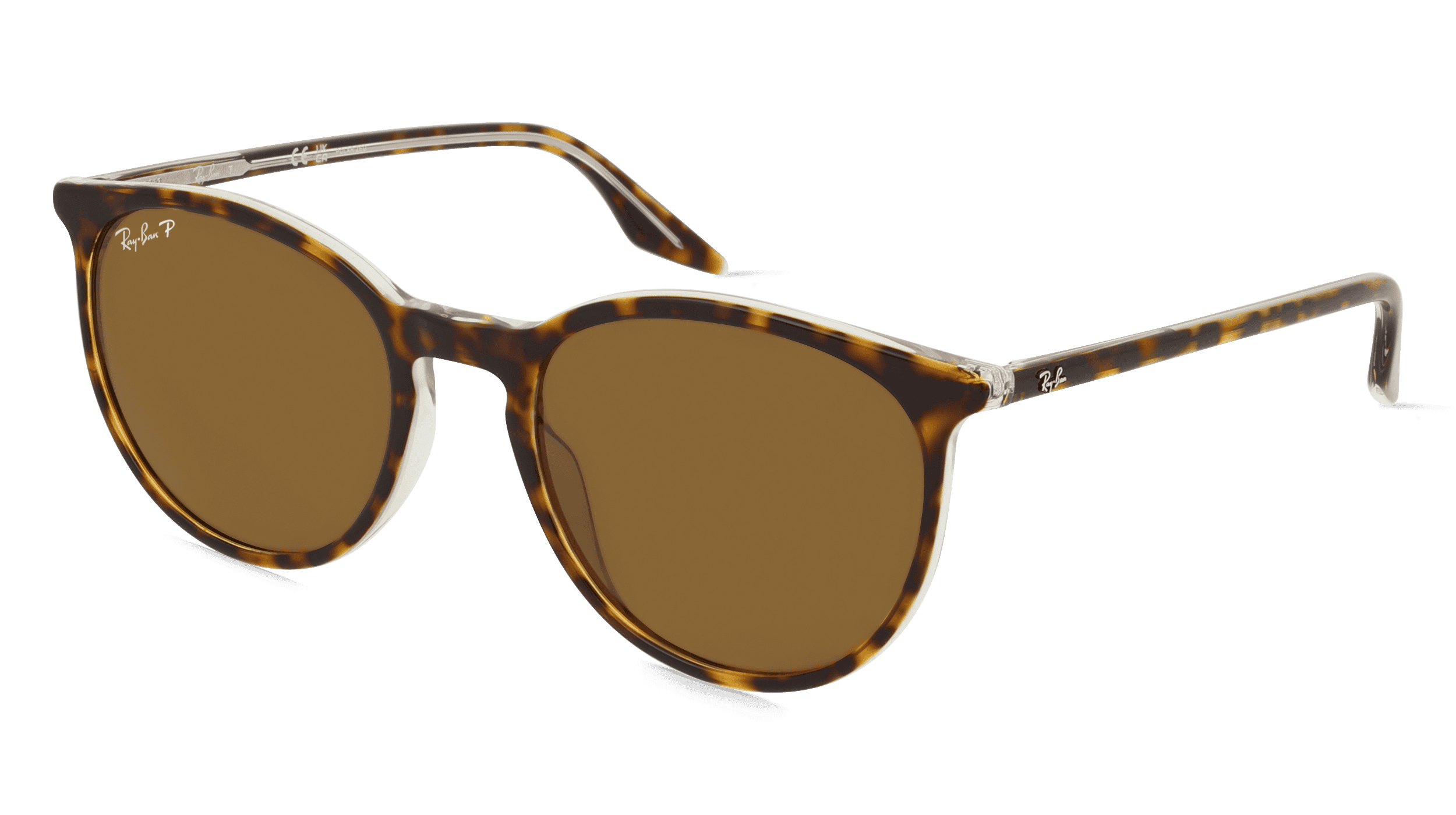 Ray-Ban RB2204 Unisex Zonnebril, Havanna transparant