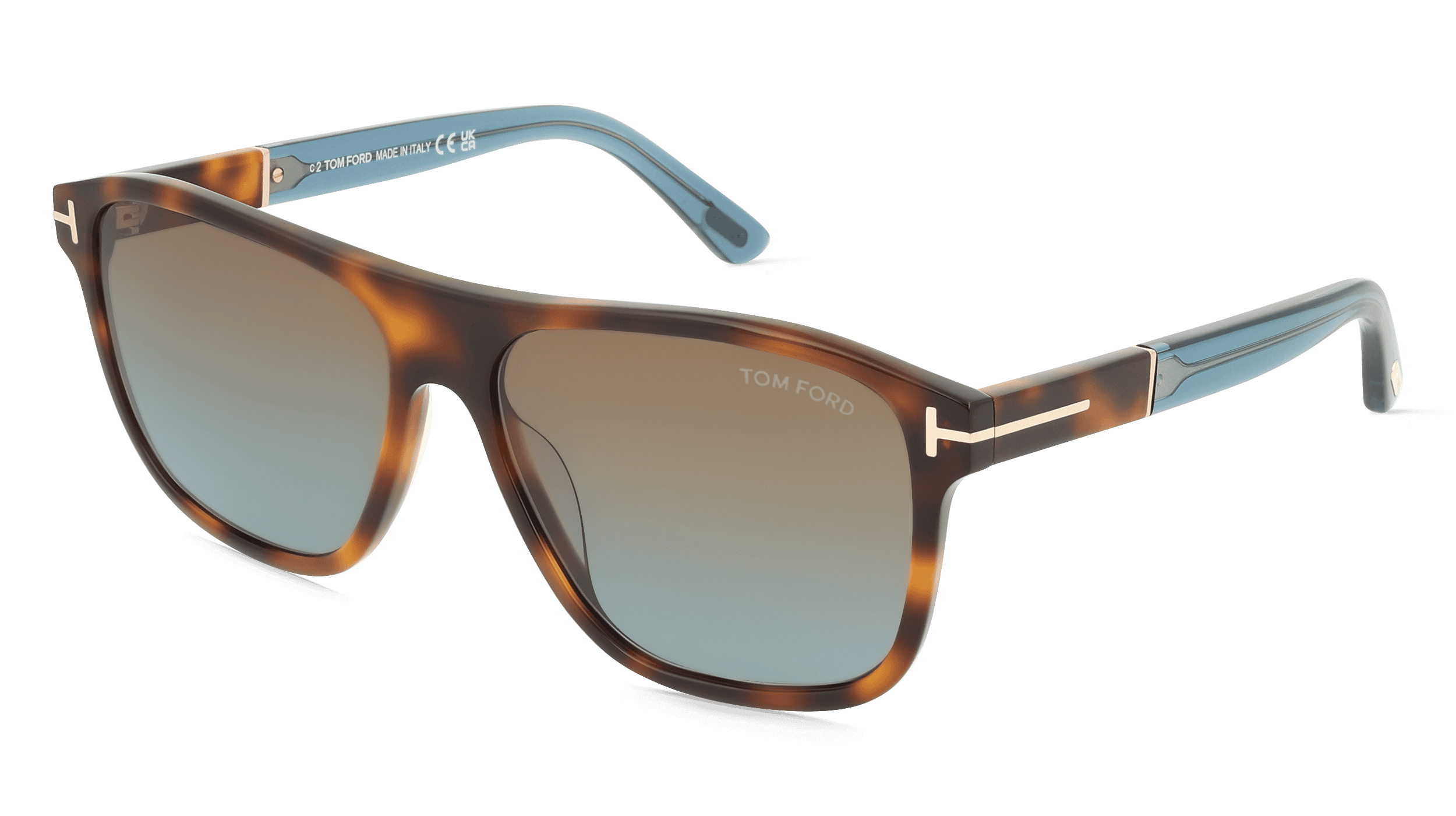 Tom Ford FT1081 FRANCES Unisex Zonnebril, bruin havana