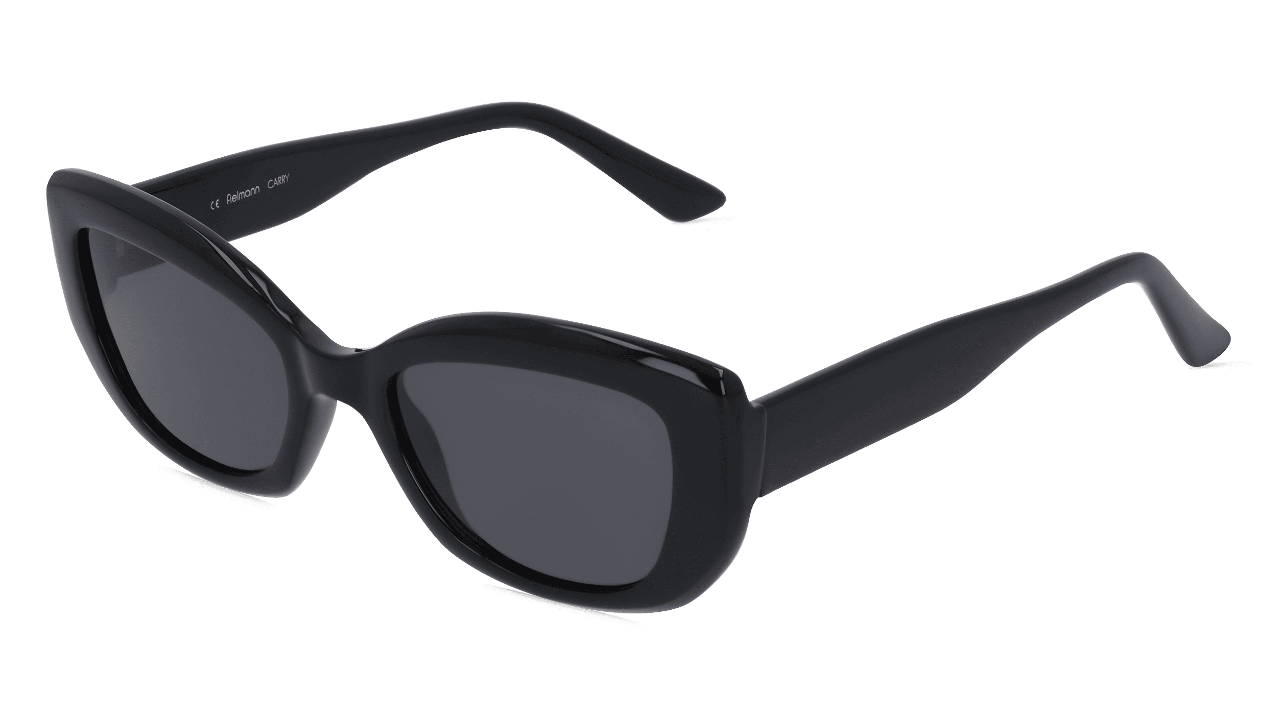 Fielmann OU 036 SUN FA CARRY Vrouwen Zonnebril, Zwart glanzend