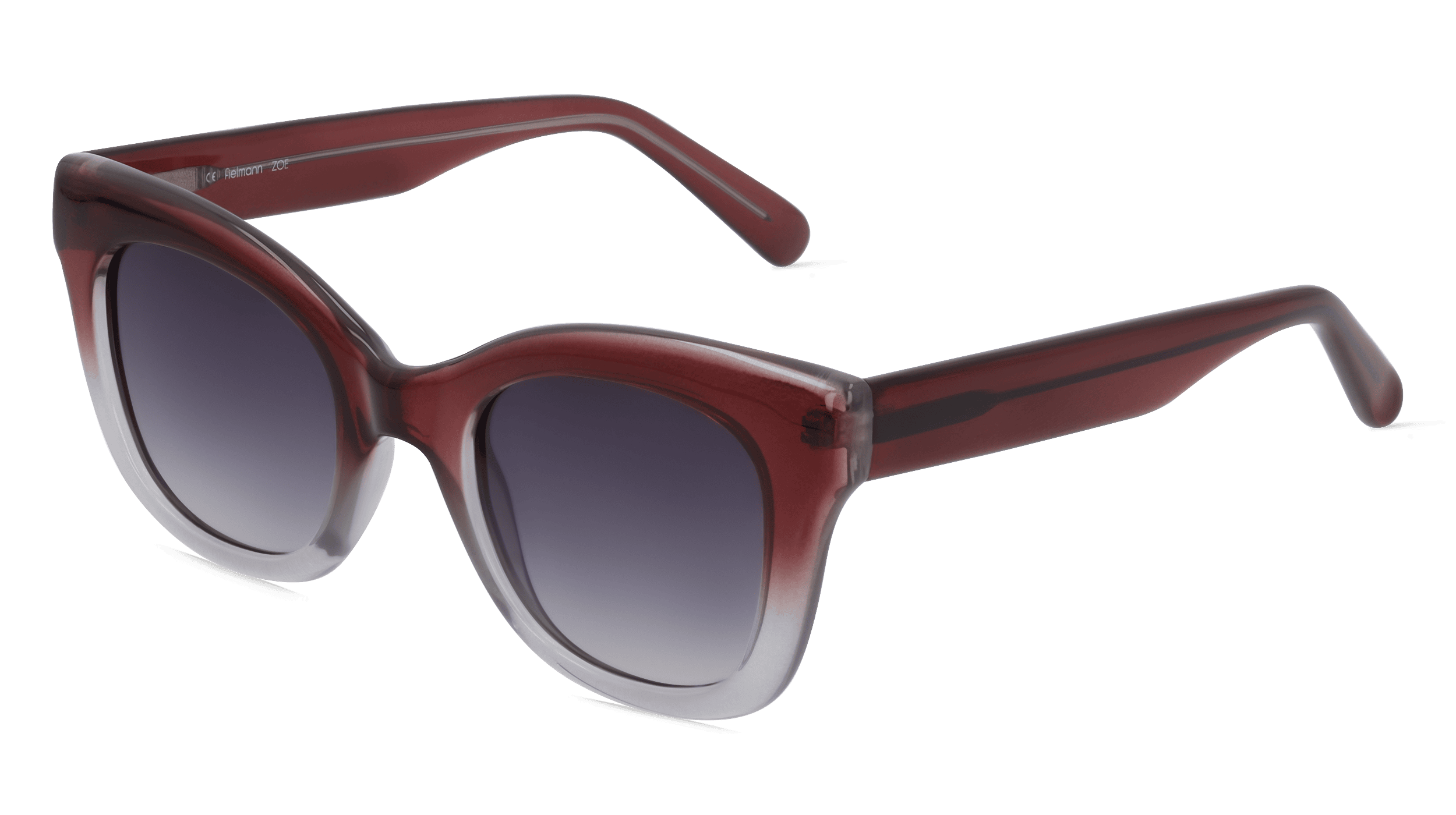 Fielmann OU 037 SUN FA ZOE Vrouwen Zonnebril, Rood degradé