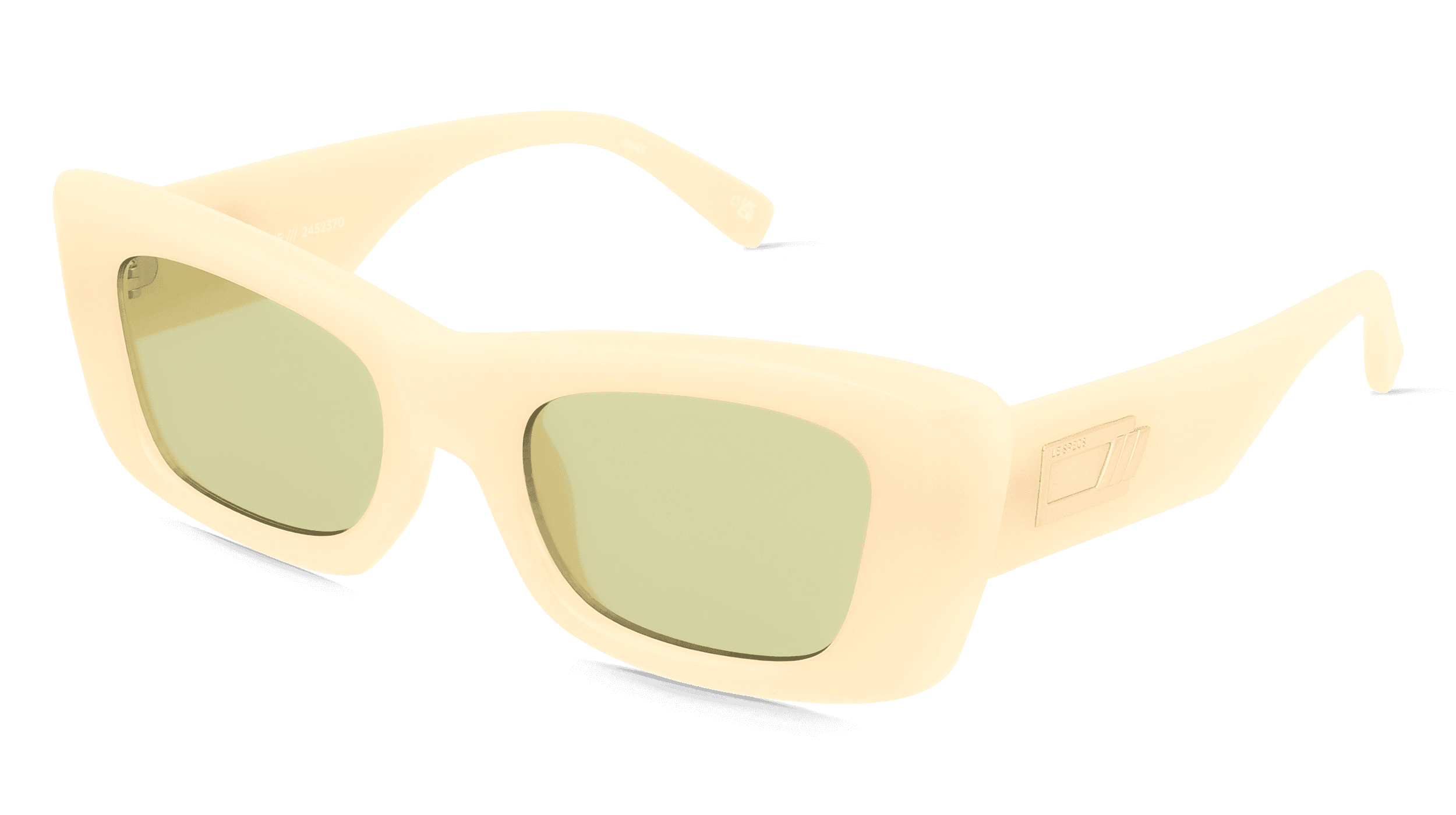 Le Specs DOPAMINE Unisex Zonnebril, Beige melkachtig