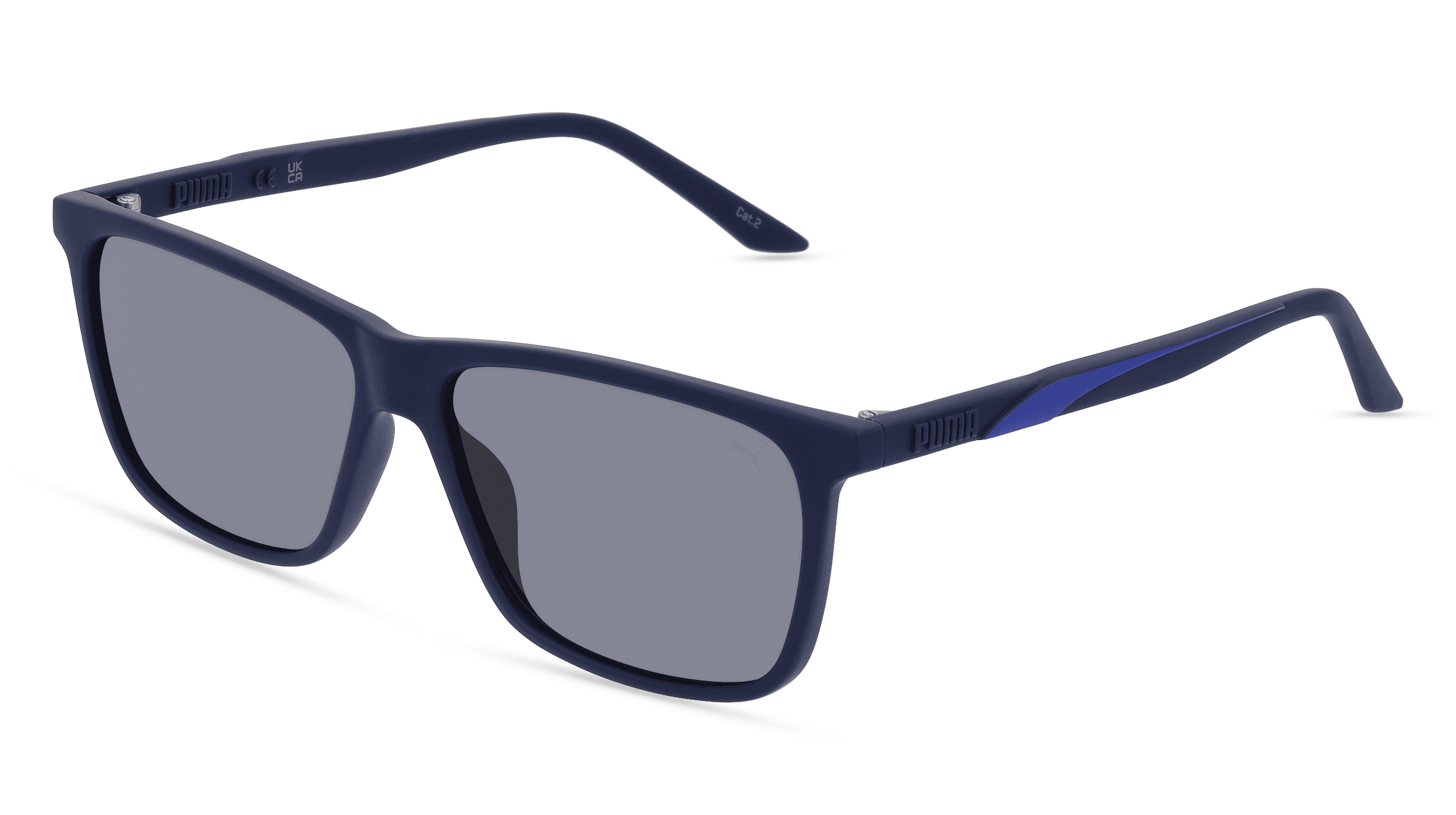 PUMA PU0322S Mannen Zonnebril, blauw mat