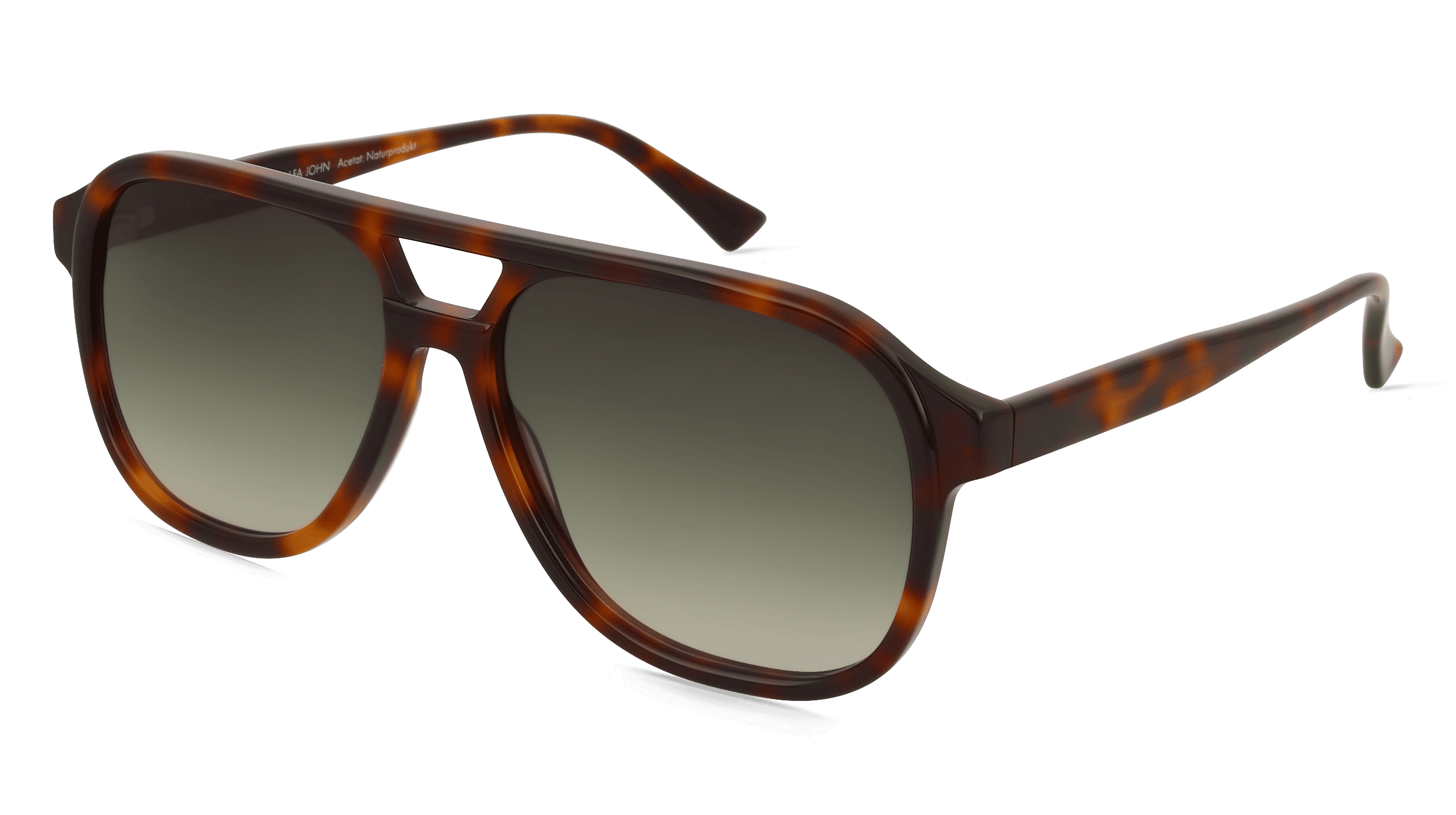 Fielmann LN 066 SUN FA JOHN Unisex Zonnebril, Havanna glanzend