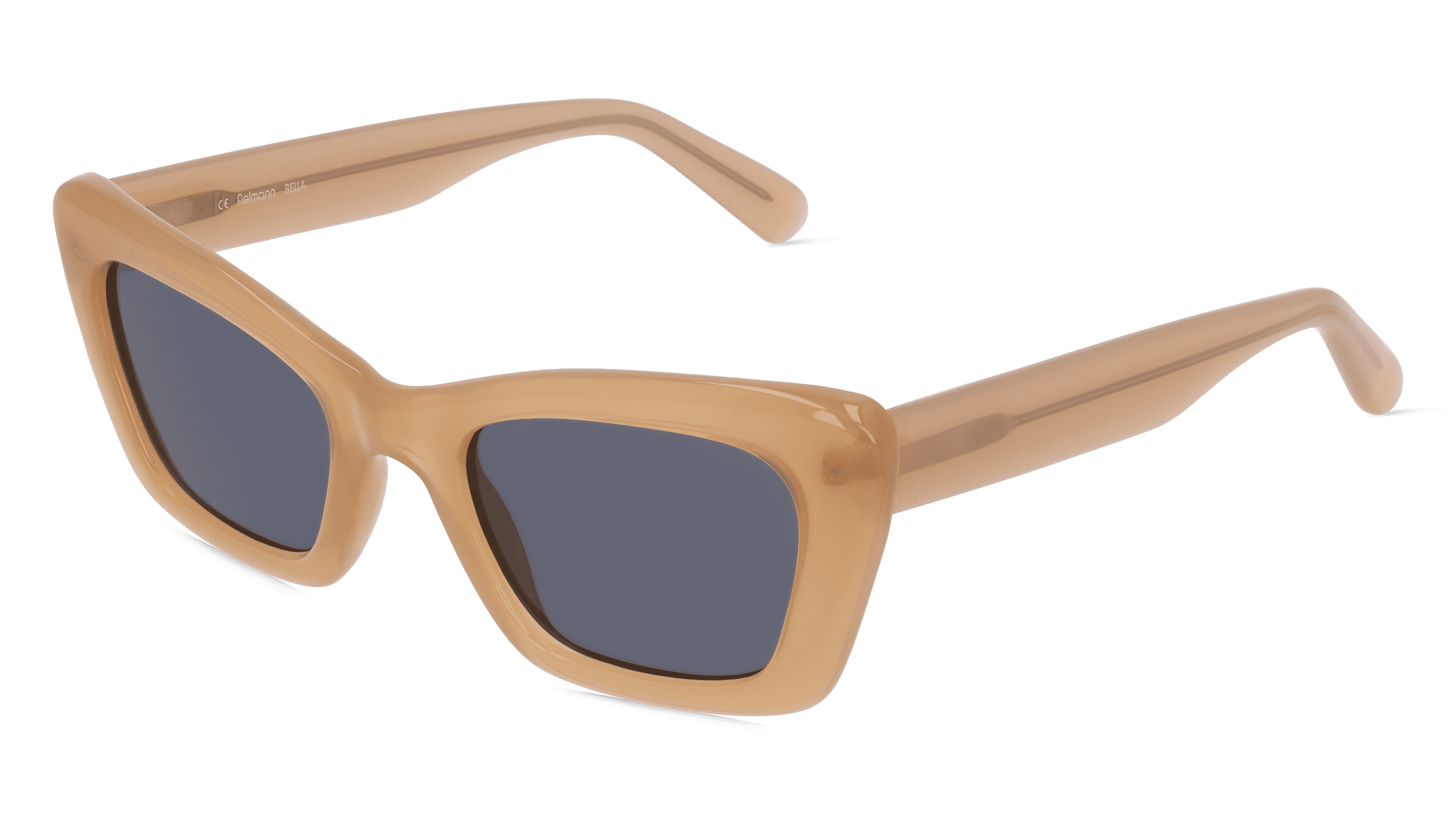 BELLA SUN Vrouwen Zonnebril, Beige glanzend