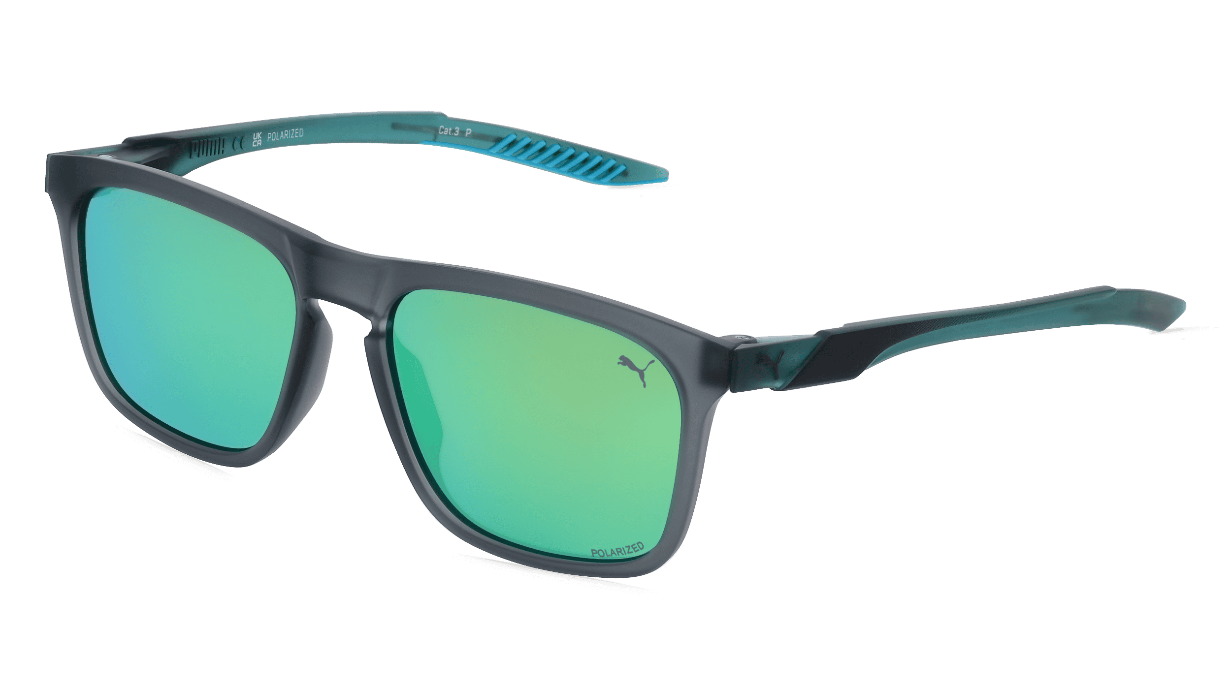 PUMA PU0376S Mannen Zonnebril, Grijs mat