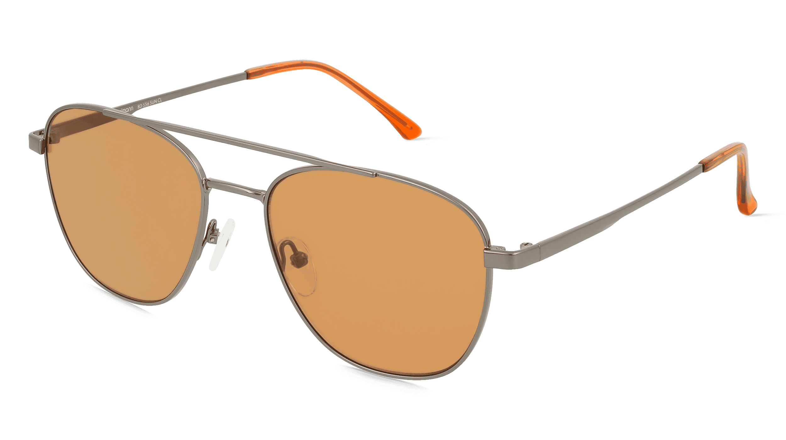 Fielmann BD 556 SUN CL Unisex Zonnebril, Gun glanzend