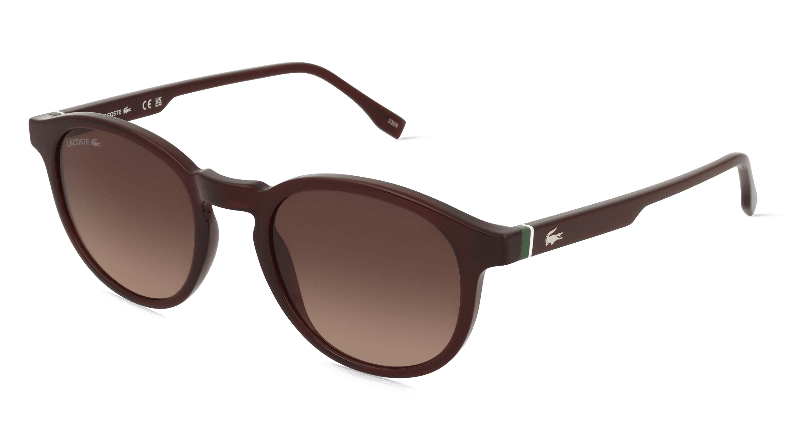 Lacoste L6030S Unisex Zonnebril, rood transparant