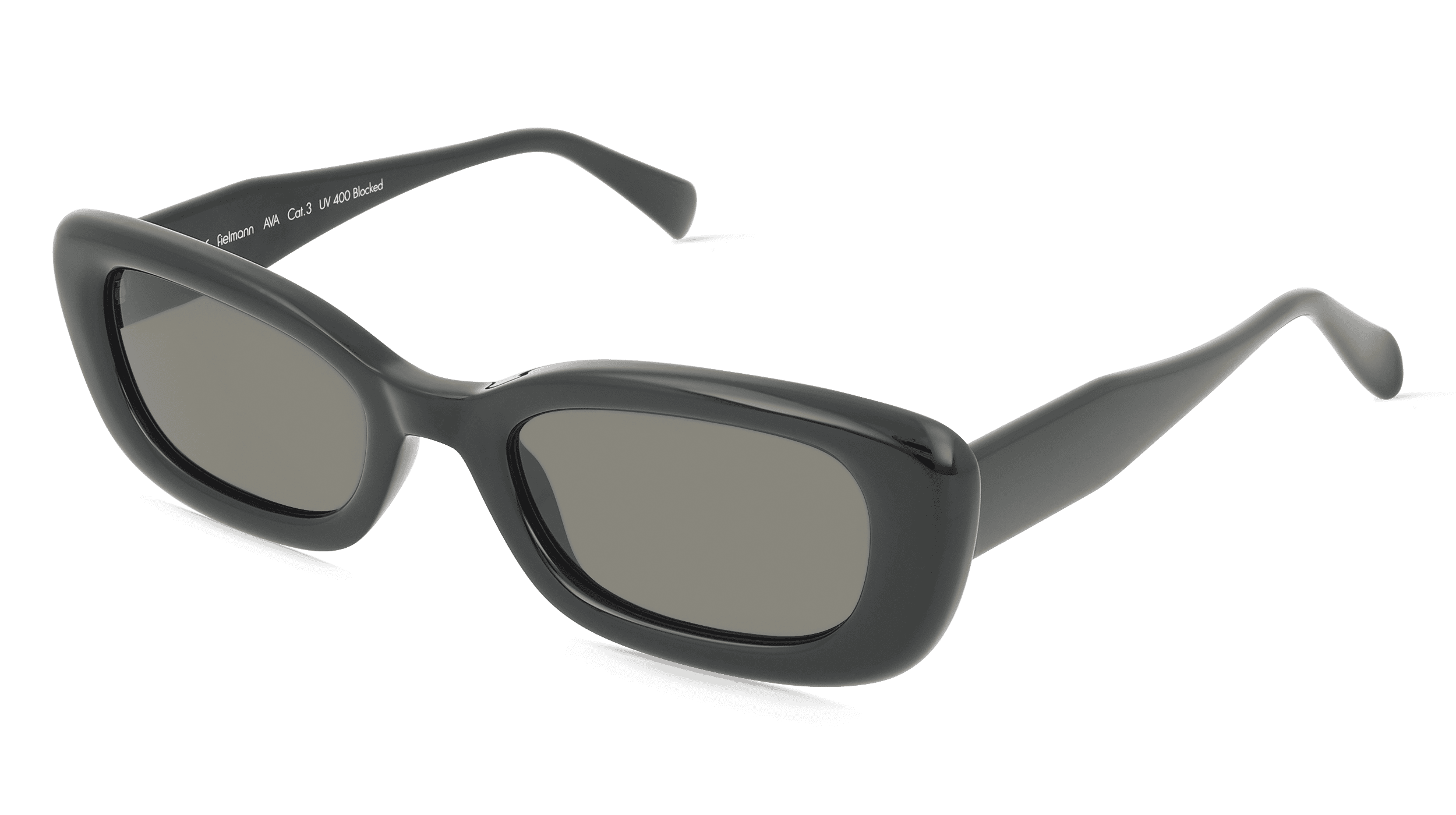 Fielmann MC 632 SUN FA AVA Vrouwen Zonnebril, Zwart glanzend