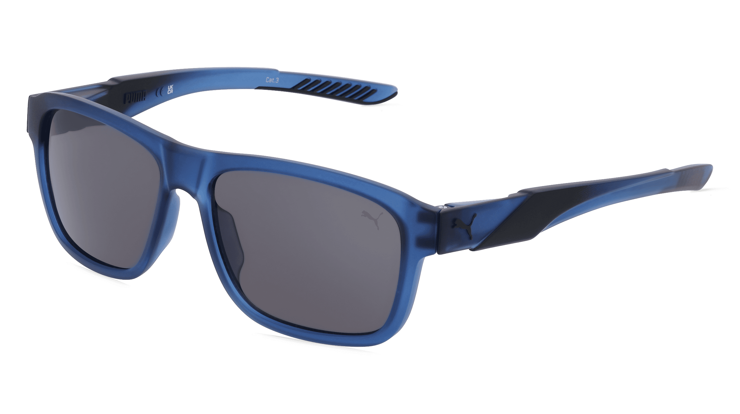 PUMA PU0377S Mannen Zonnebril, blauw mat